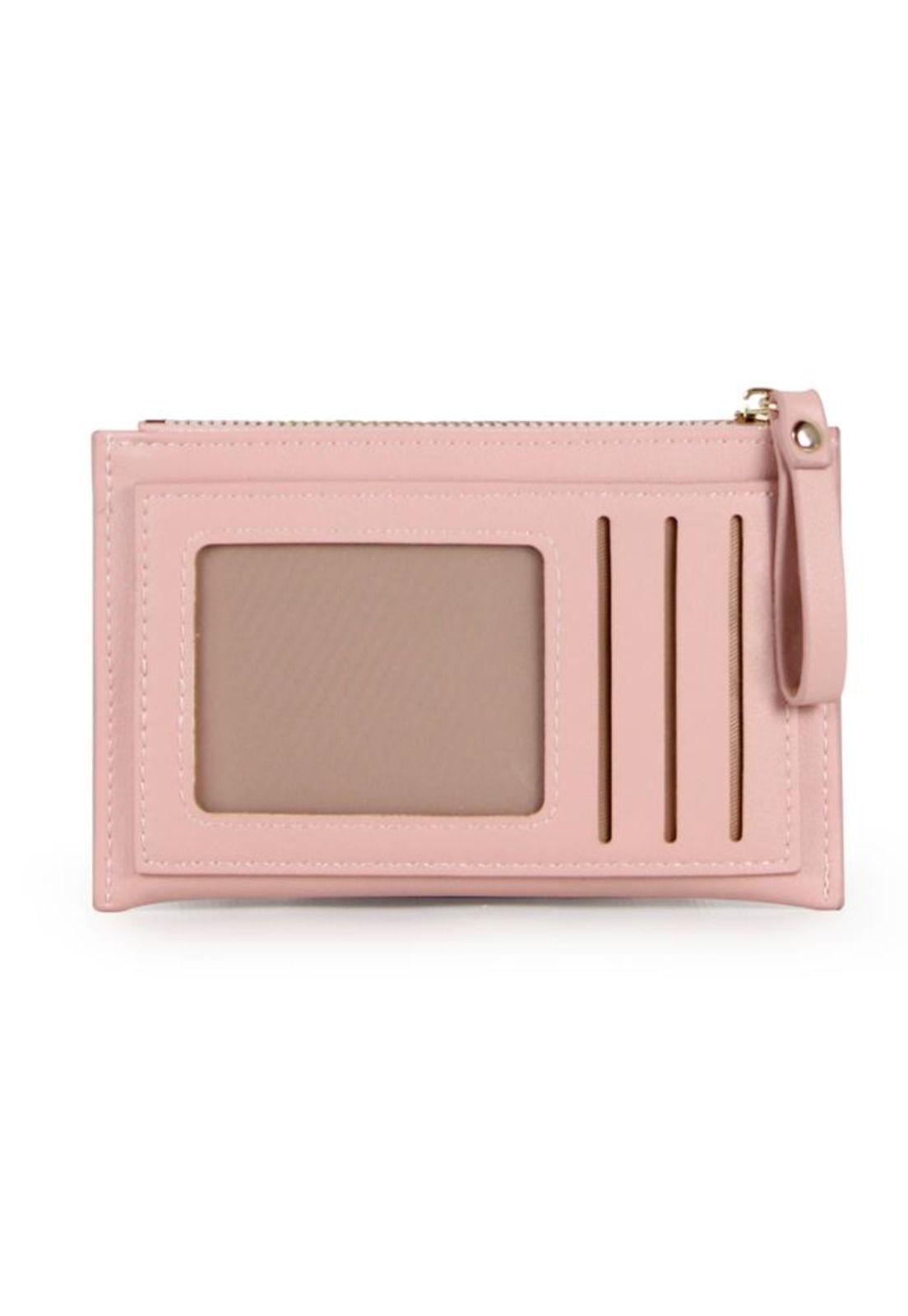 Tarjetero mujer Alanna rosa Carven-2