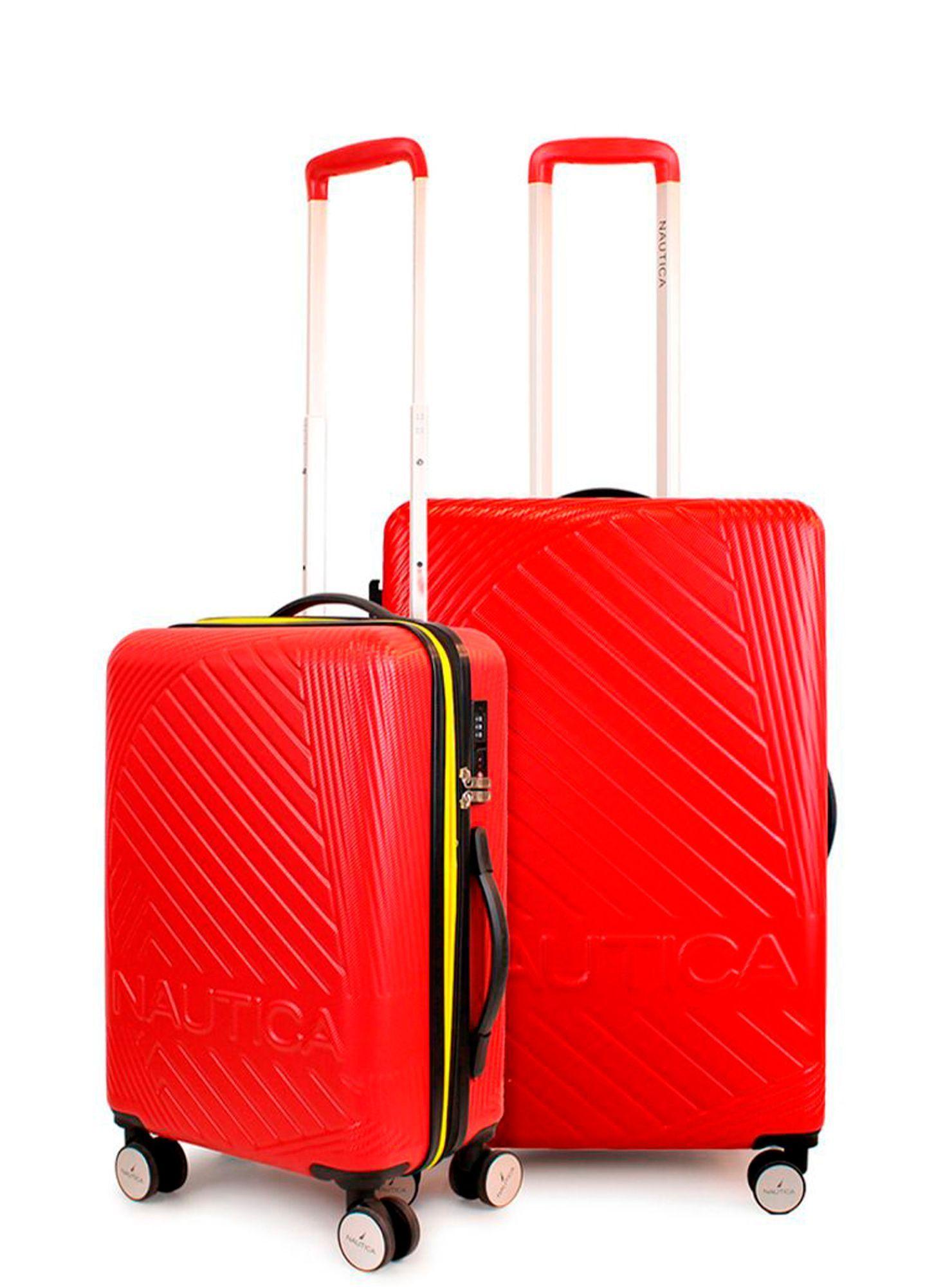 Pack 2 maletas Nautica S+M Bahamas 10kg y 20kg roja-0