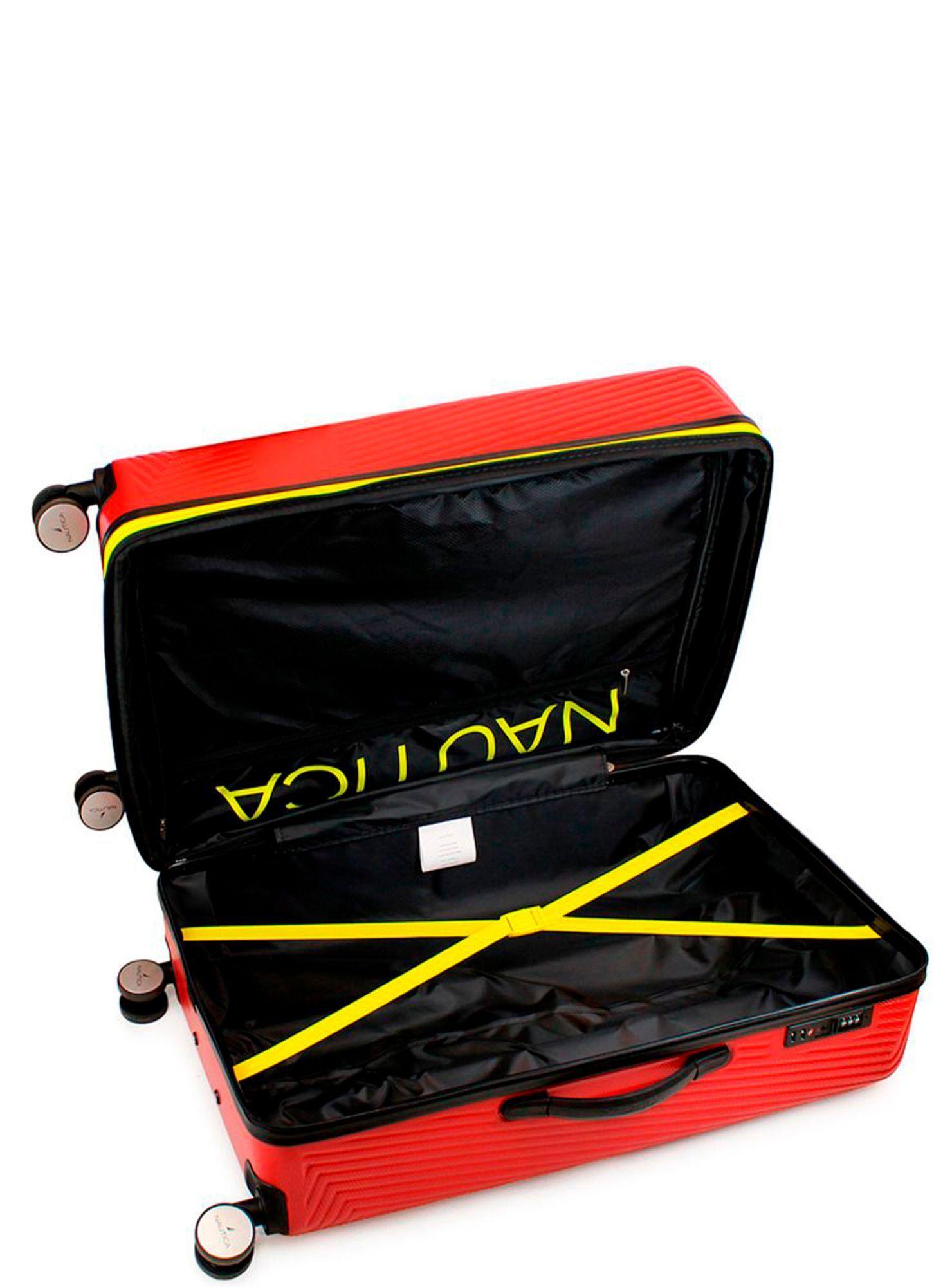 Pack 2 maletas Nautica S+M Bahamas 10kg y 20kg roja-1