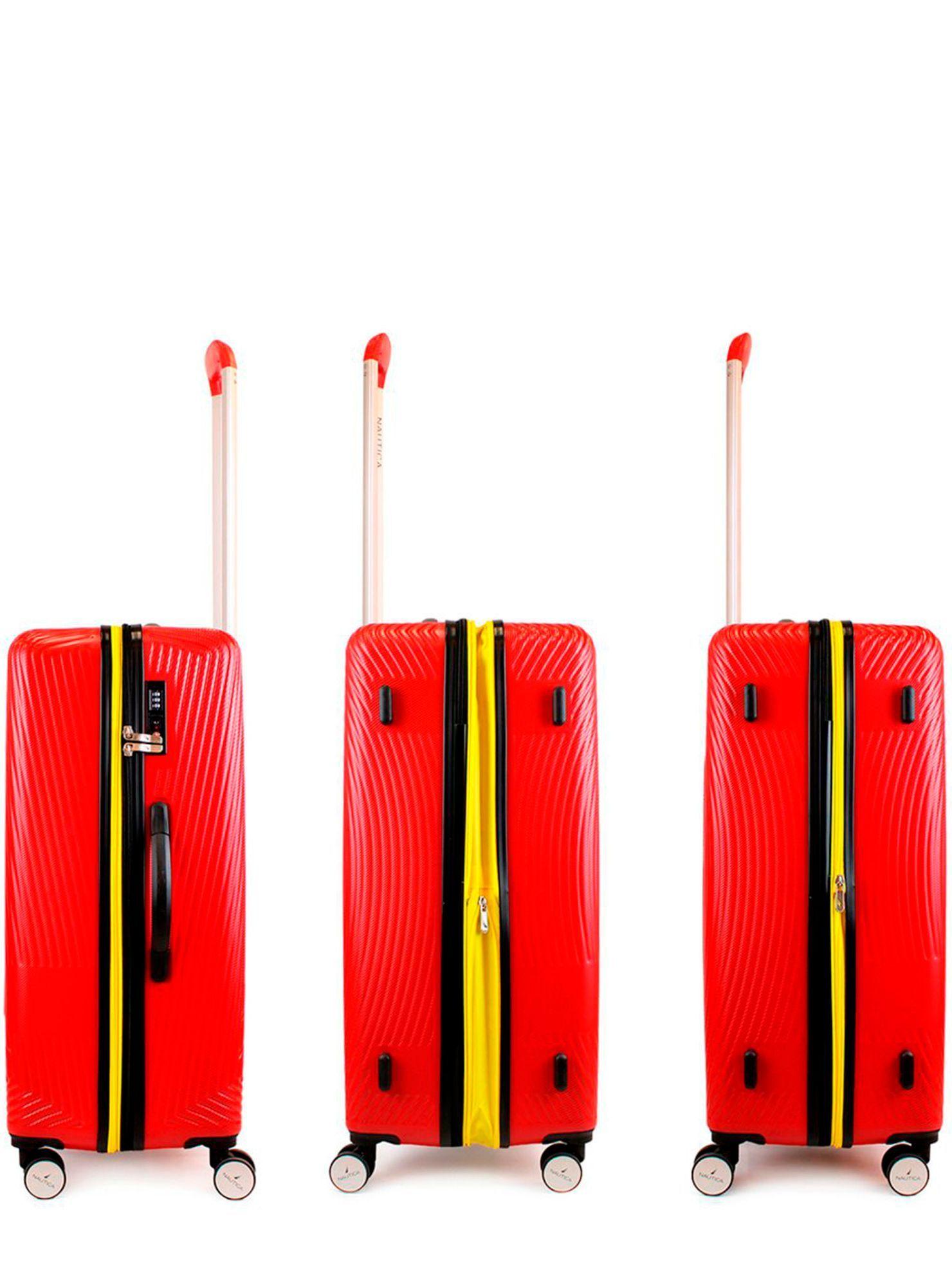 Pack 2 maletas Nautica S+M Bahamas 10kg y 20kg roja-5