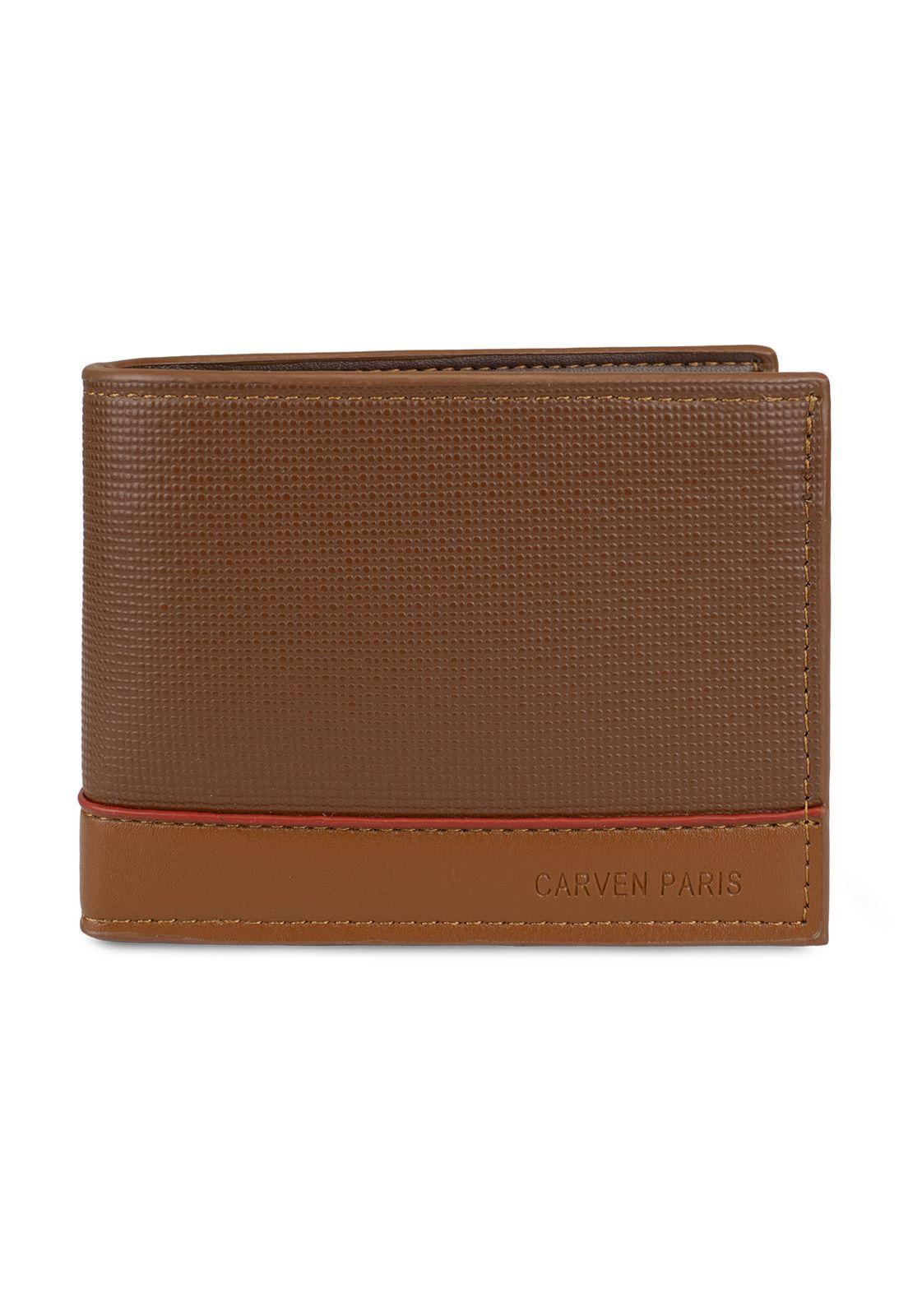 Billetera hombre Gino café con monedero Carven Paris-2
