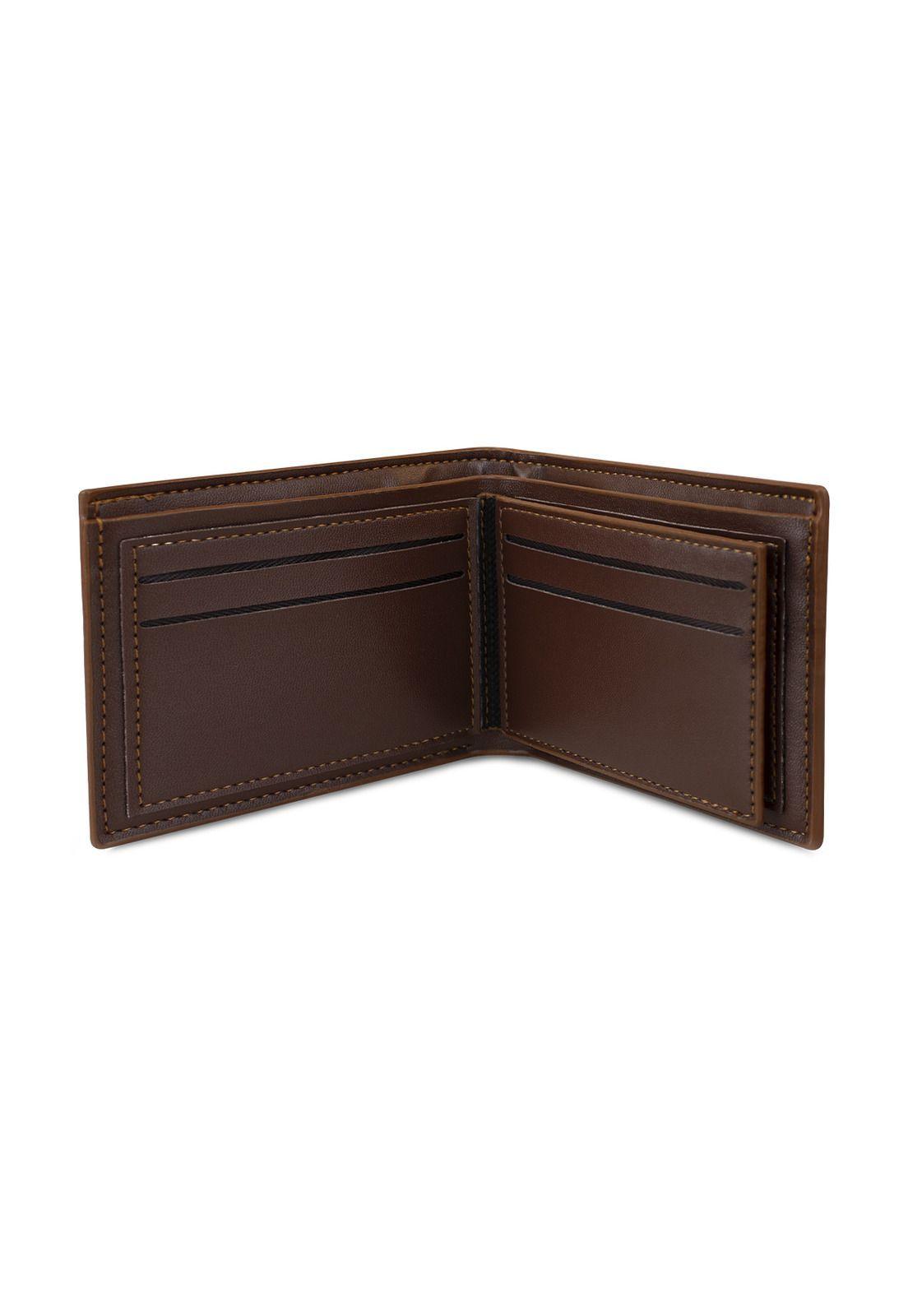 Billetera hombre Gino café con monedero Carven Paris-5