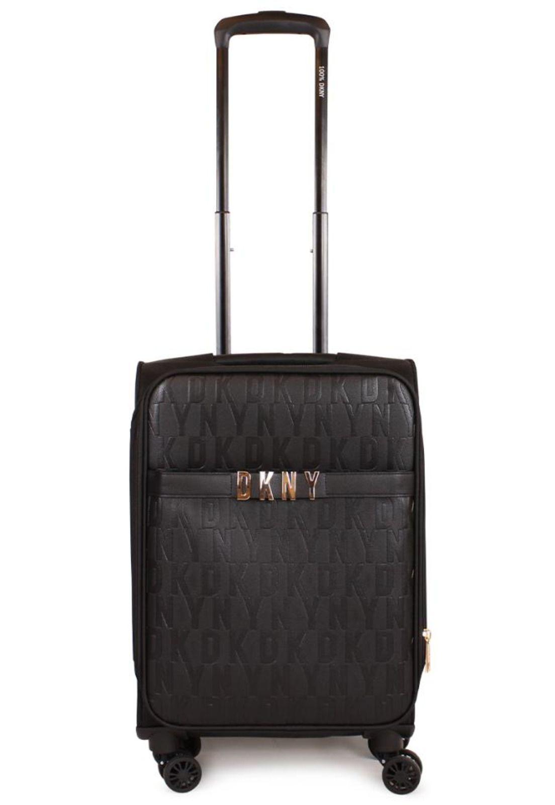 Pack 2 Maletas blandas Donna Karan IMPRESSIONIST S 10kg + L 23kg negra DKNY-1