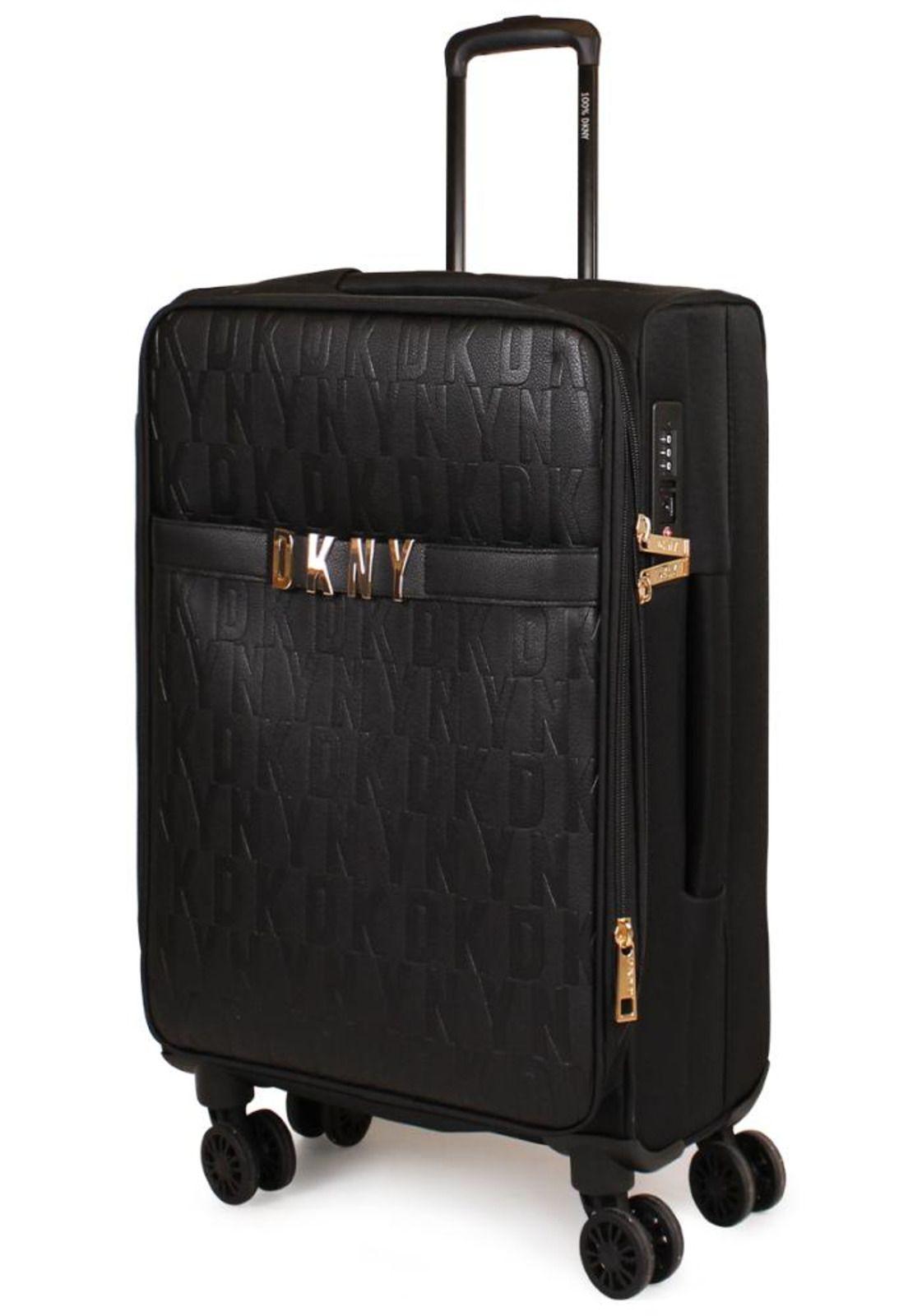 Pack 2 Maletas blandas Donna Karan IMPRESSIONIST S 10kg + L 23kg negra DKNY-3