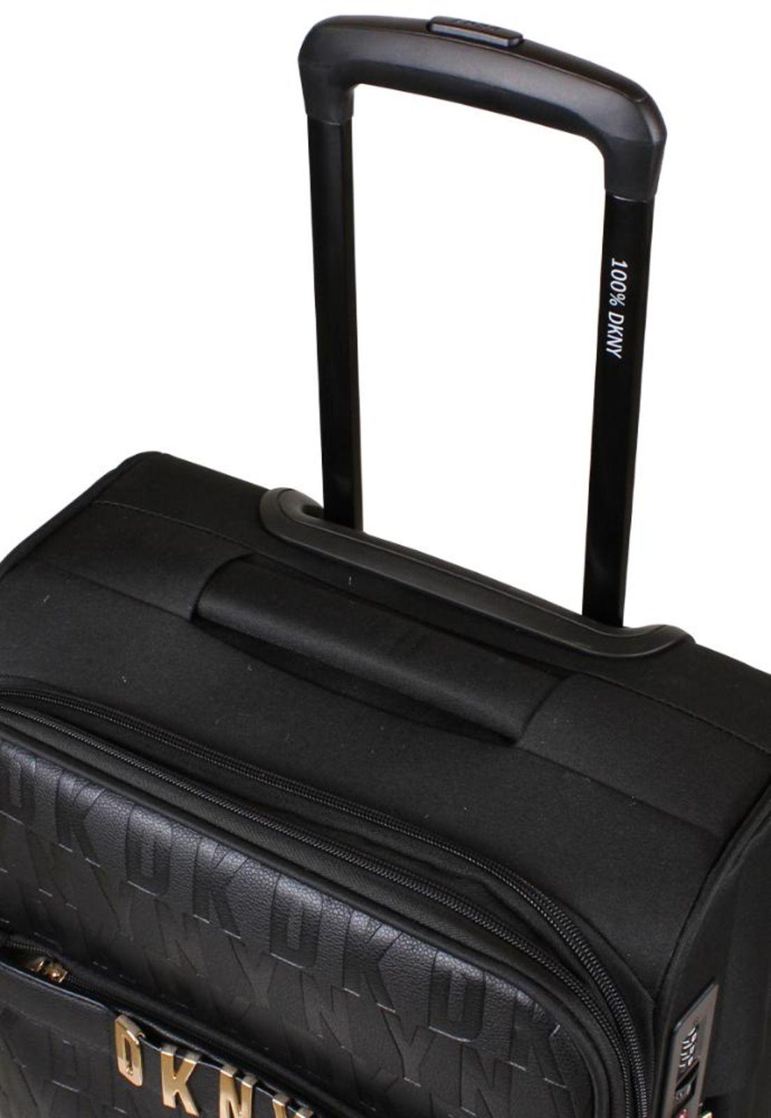 Pack 2 Maletas blandas Donna Karan IMPRESSIONIST S 10kg + L 23kg negra DKNY-5