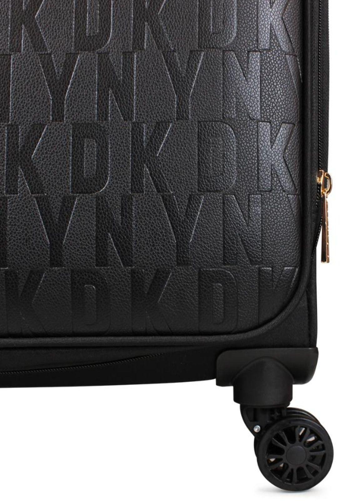 Pack 2 Maletas blandas Donna Karan IMPRESSIONIST S 10kg + L 23kg negra DKNY-6