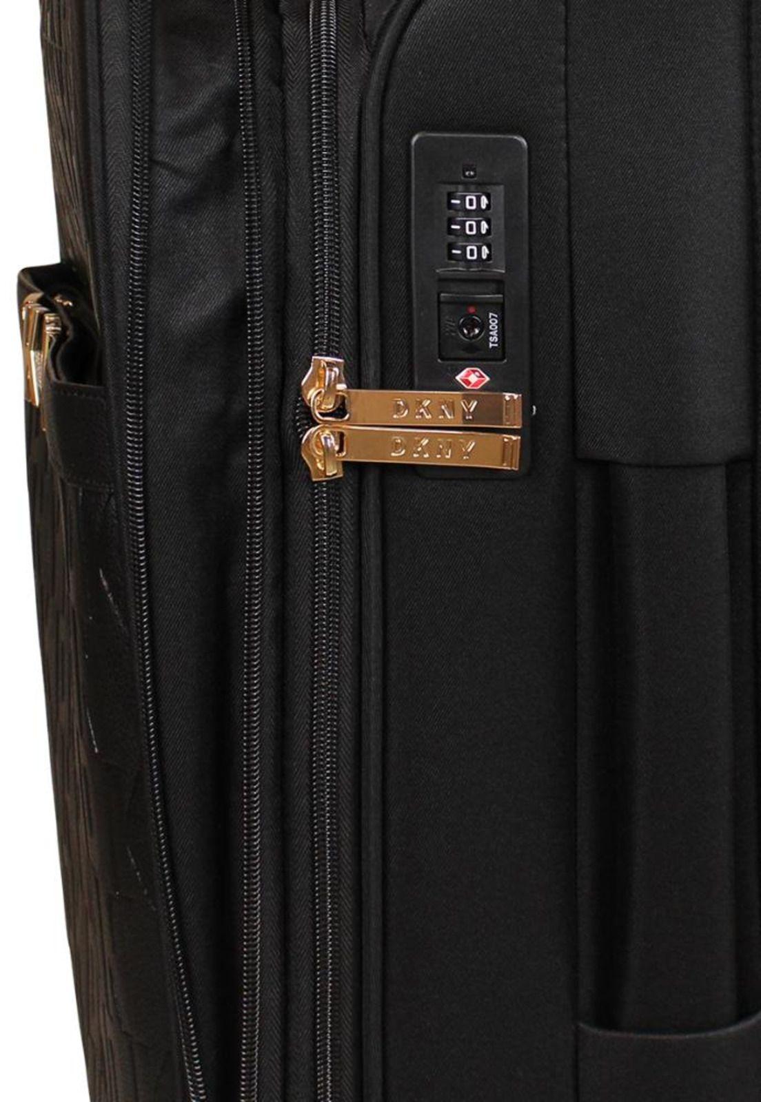 Pack 2 Maletas blandas Donna Karan IMPRESSIONIST S 10kg + L 23kg negra DKNY-9