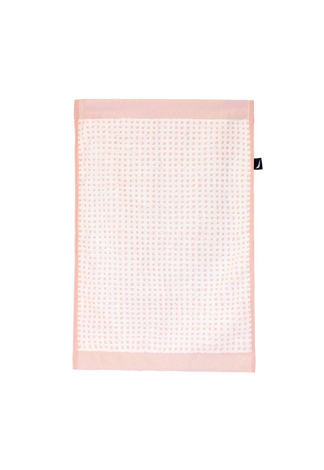 Pack 2 Toallas Algodón Rostro y Manos MARA Nautica Home blanca-rosa-5