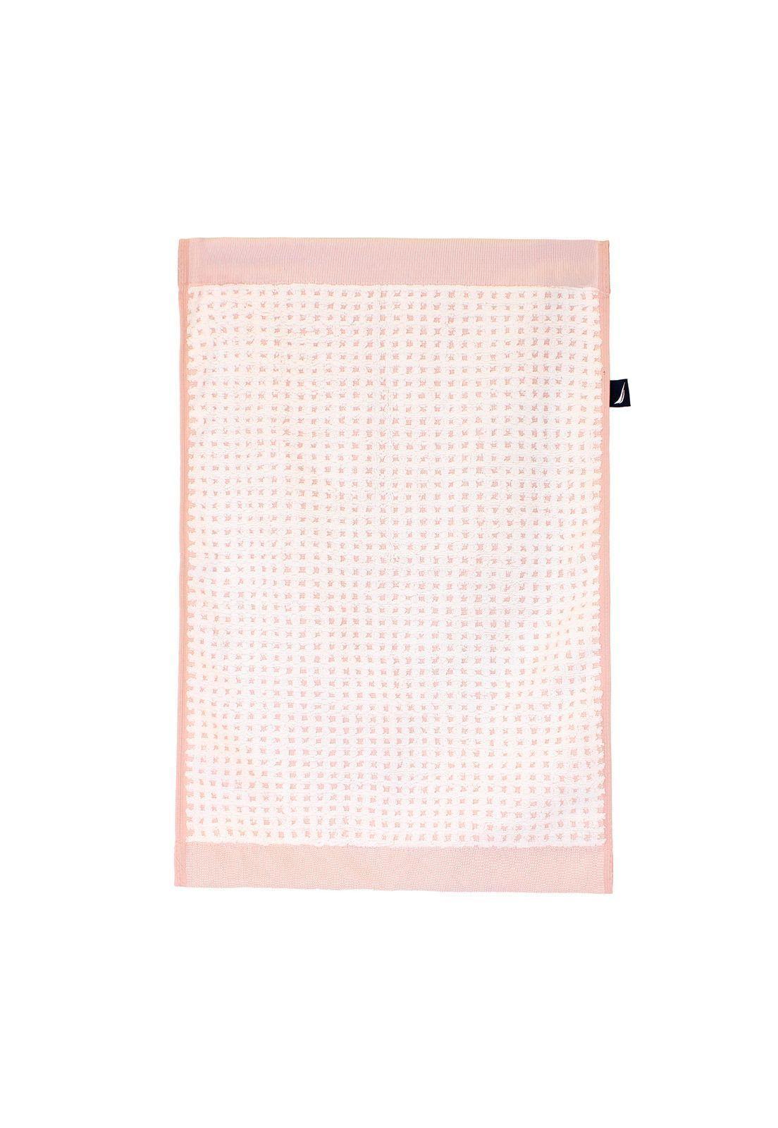 Pack 2 Toallas Algodón Rostro y Manos MARA Nautica Home blanca-rosa-5