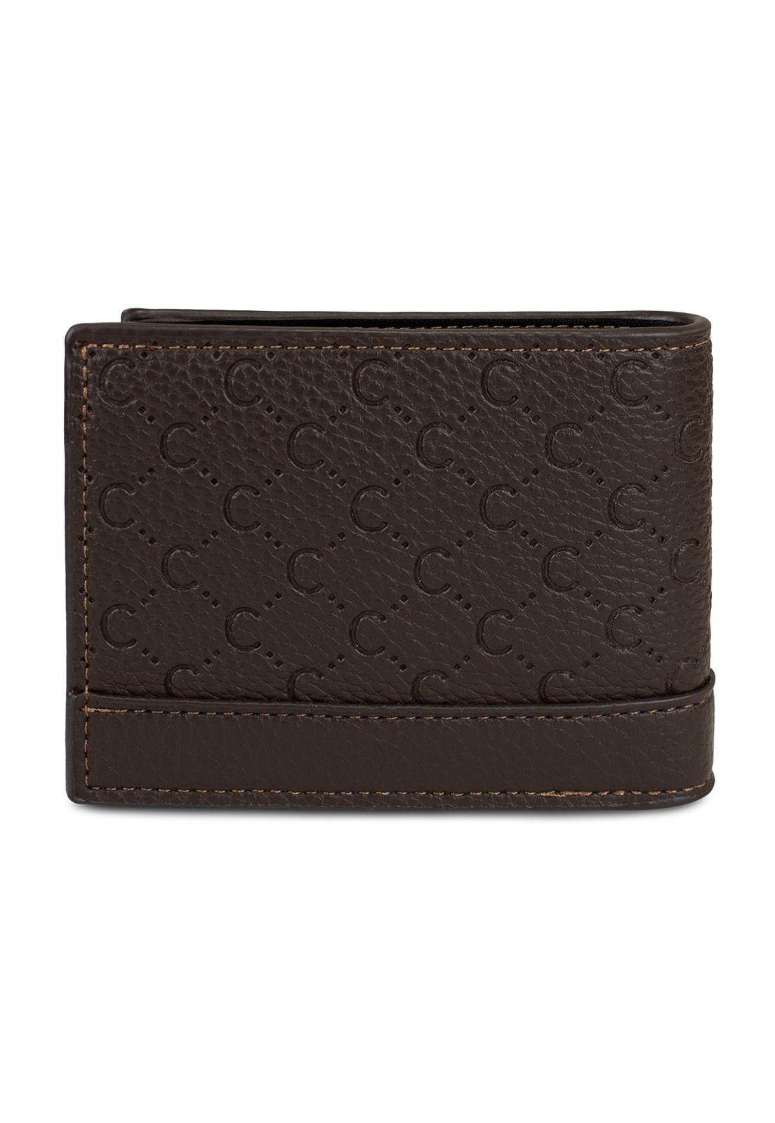 Billetera hombre Lucca café oscuro con monedero Carven Paris-4