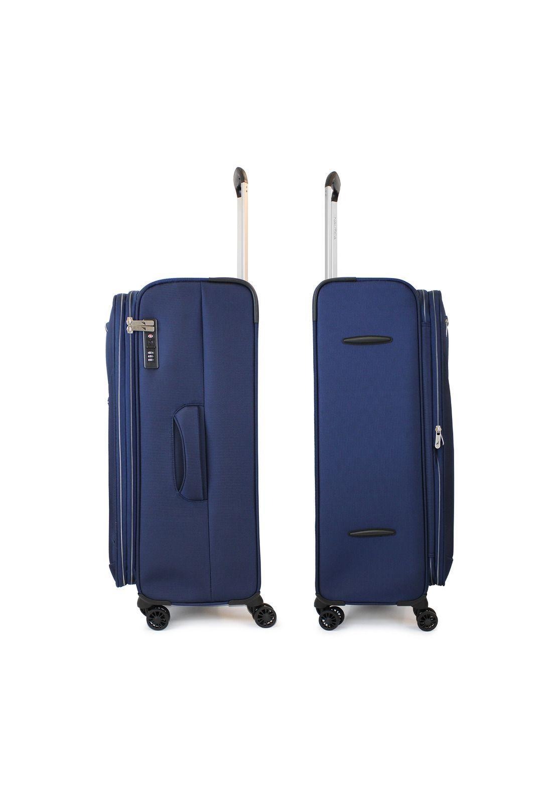 Maleta blanda de tela grande Náutica Valencia L 23kg azul-6