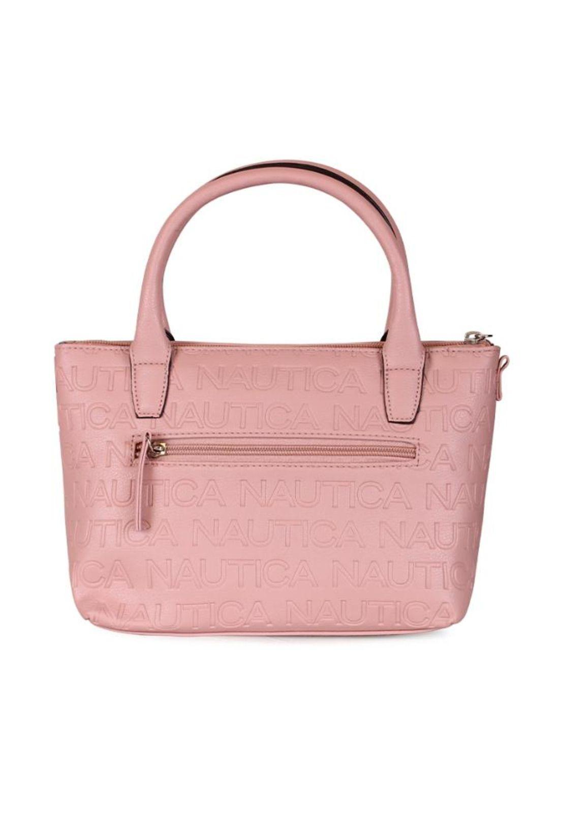 Bolso tipo Cartera Delray rosado Nautica-3