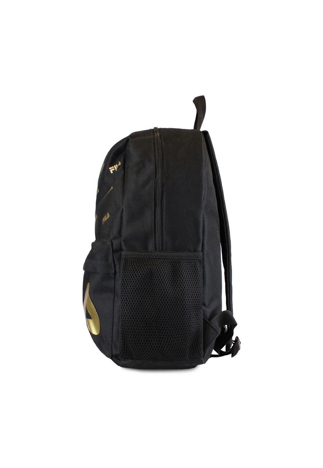 Mochila Fila Urbanix 16lts negro-dorado-2