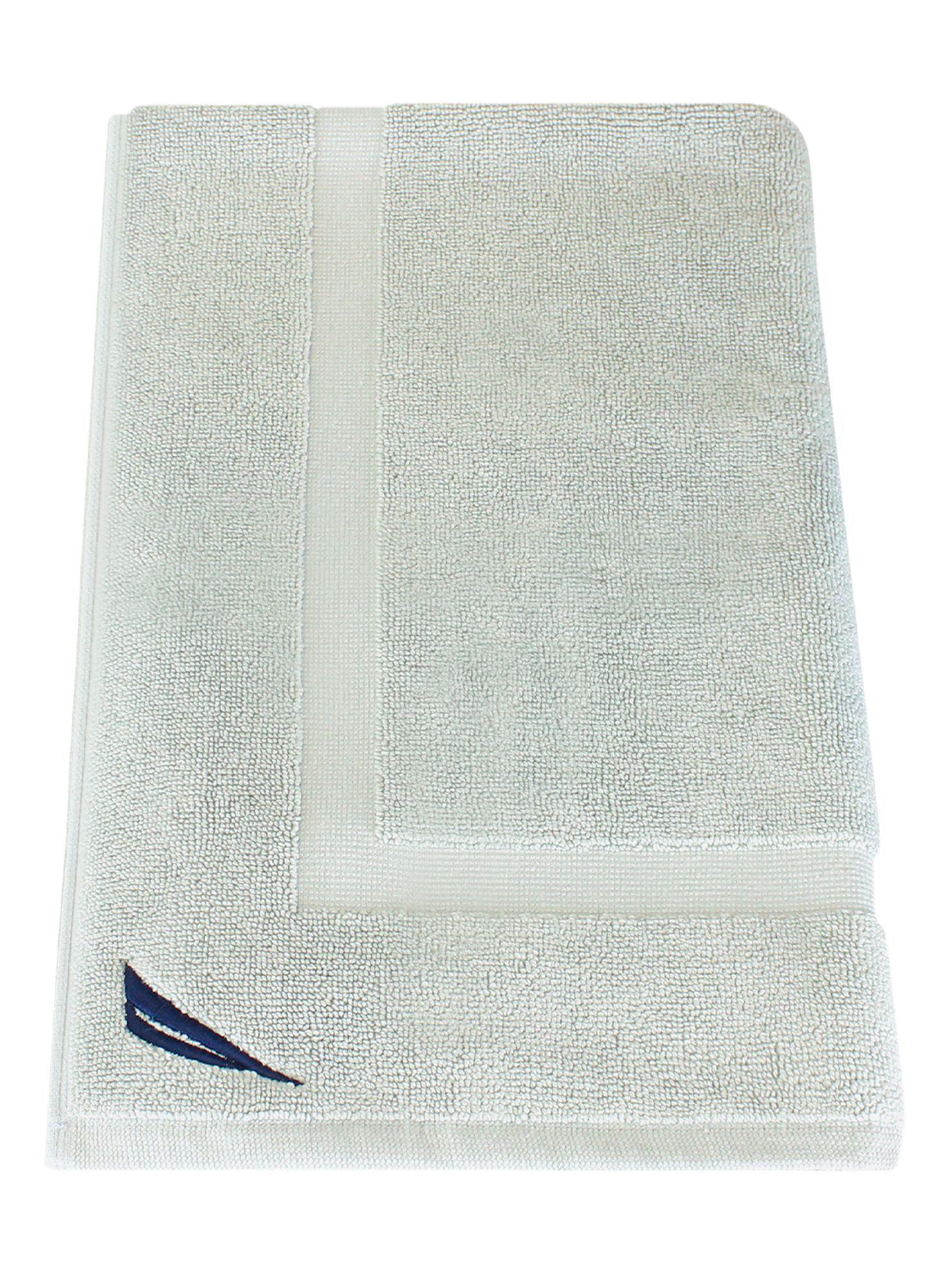 Toalla de piso SIGNATURE Nautica Home 100% algodón 45x76cm gris claro-2