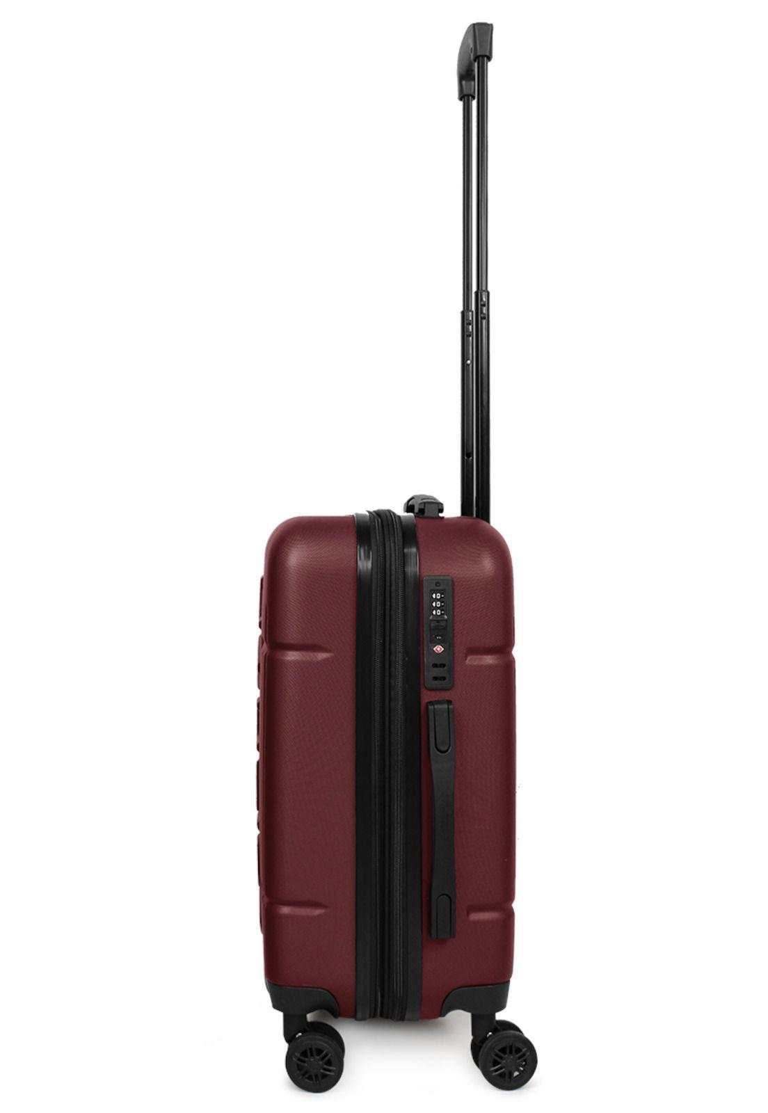 Maleta cabina Amsterdam S 10kg burdeo Nautica-7