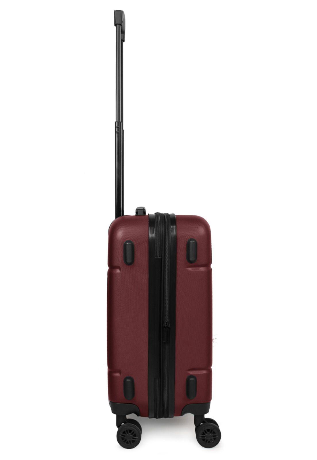 Maleta cabina Amsterdam S 10kg burdeo Nautica-8