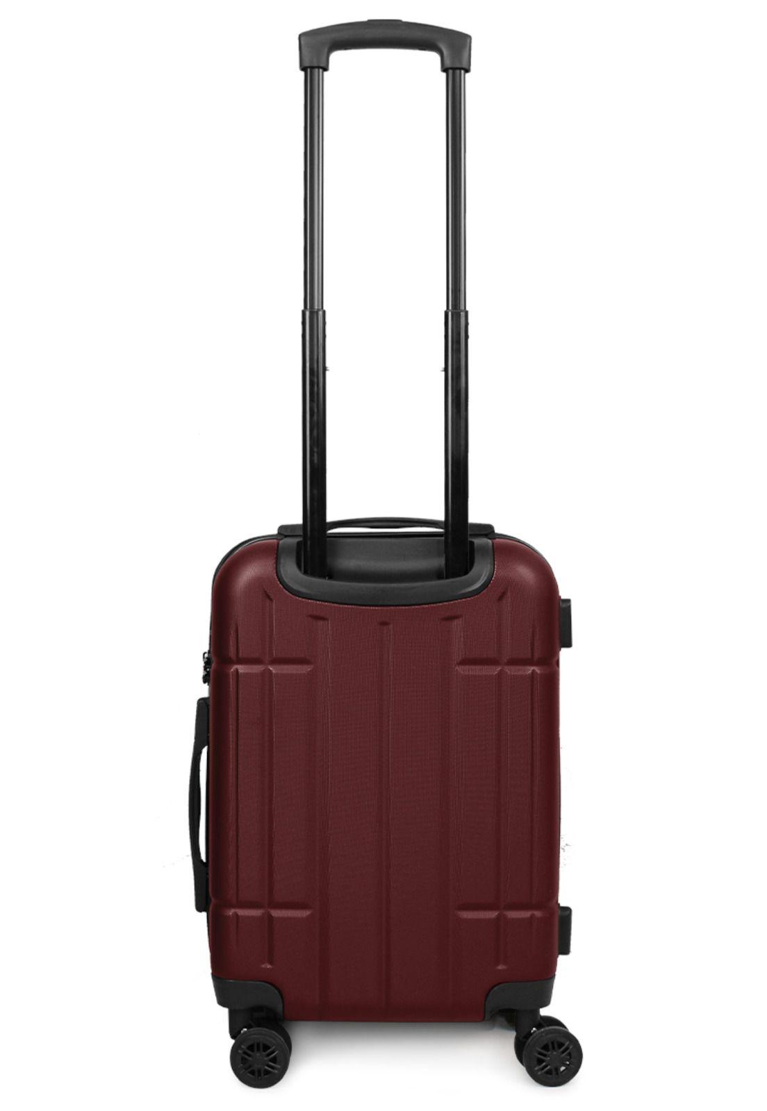 Maleta cabina Amsterdam S 10kg burdeo Nautica-9