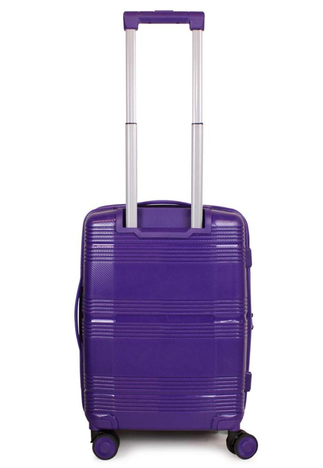Maleta de cabina con usb CHIC púrpura F la Maleta de Chile-9