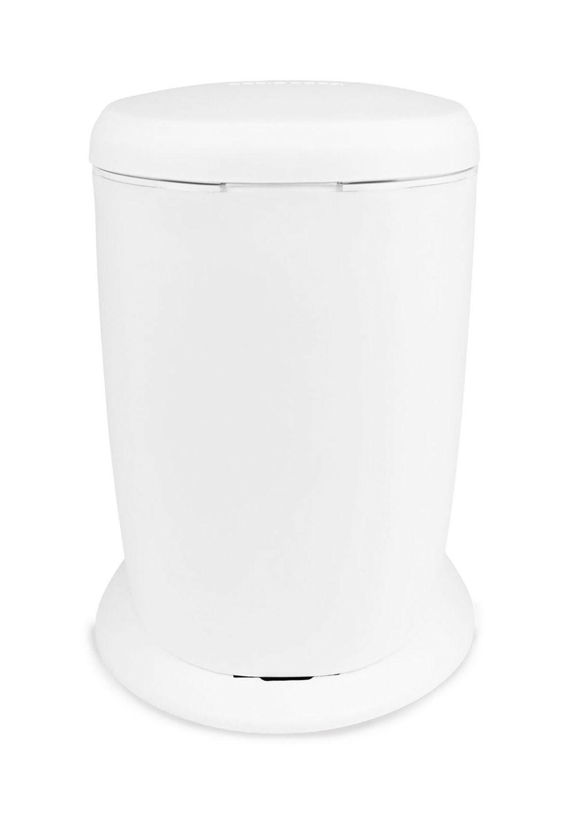 Basurero con Pedal 6 Litros baño cocina Cierre Suave blanco Nautica-3