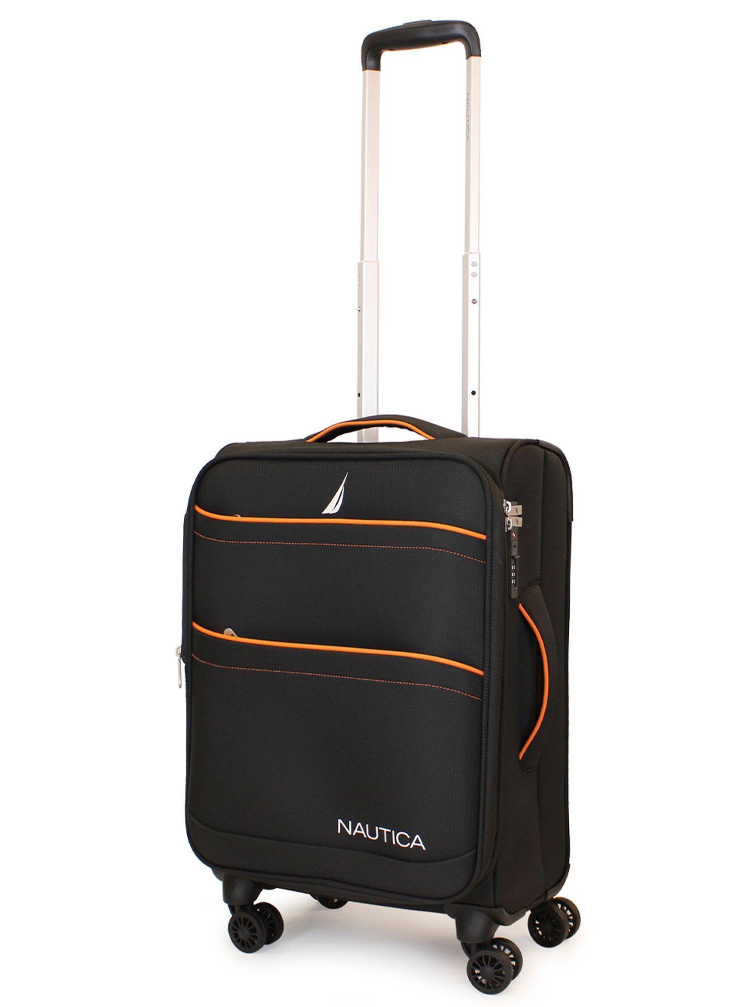 Maleta blanda de tela S de cabina Nautica Lisboa 10kg negra-5