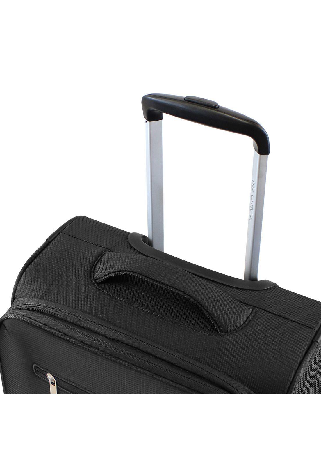 Maleta blanda de tela S de cabina Nautica Munich 10kg negra-3