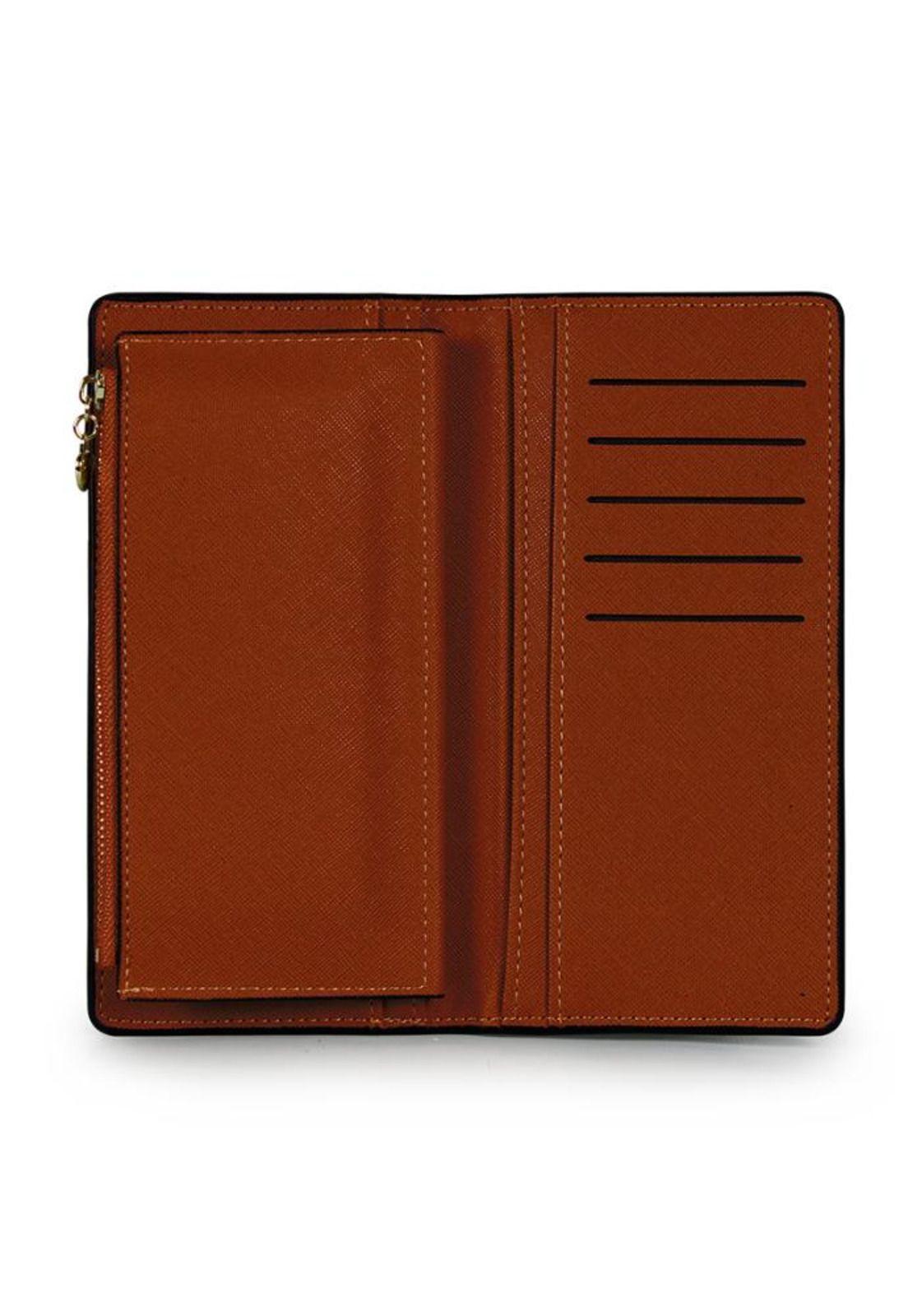 Billetera mujer Vesta café Carven-3