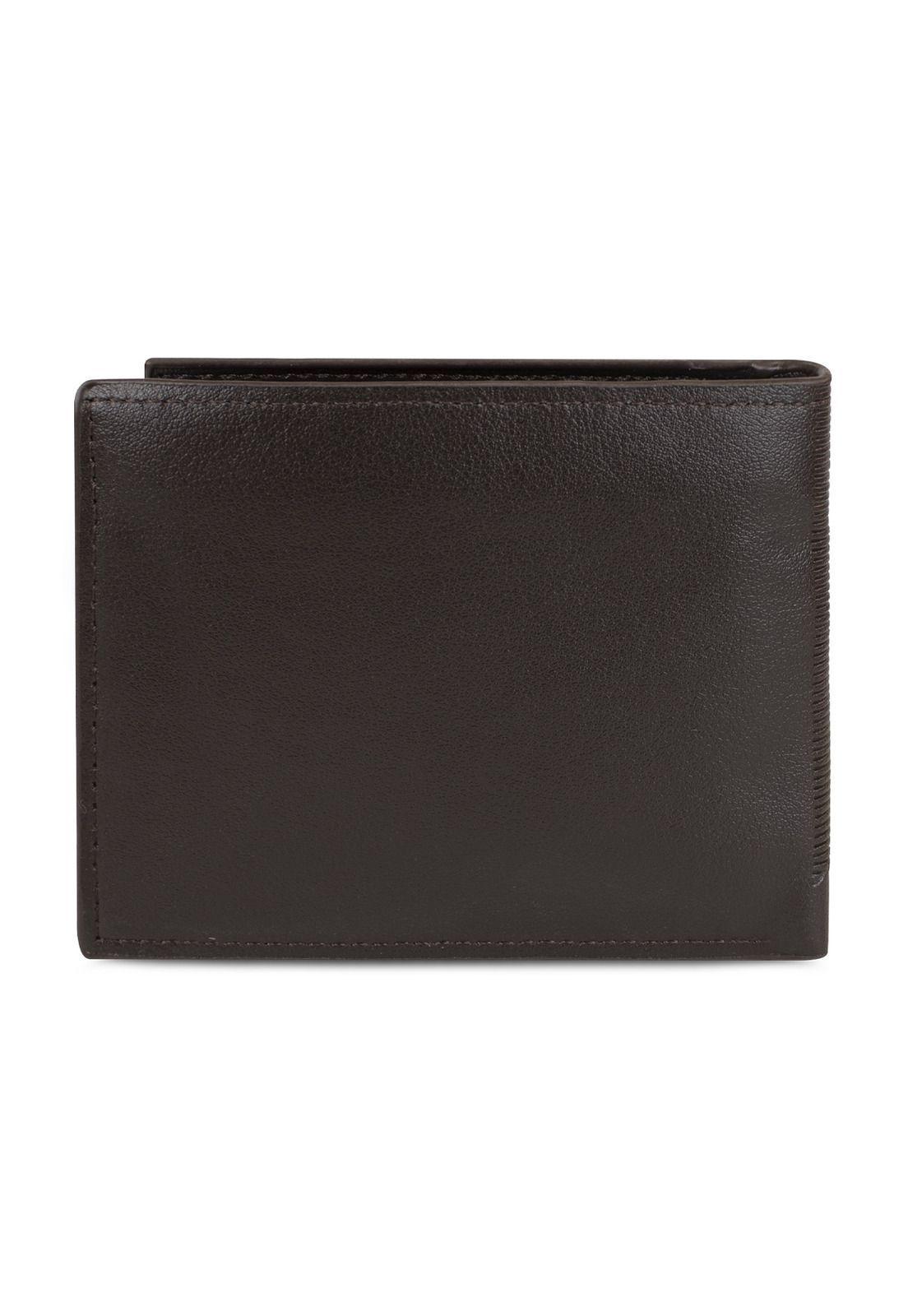 Billetera hombre Enzo café oscuro con monedero Carven Paris-4