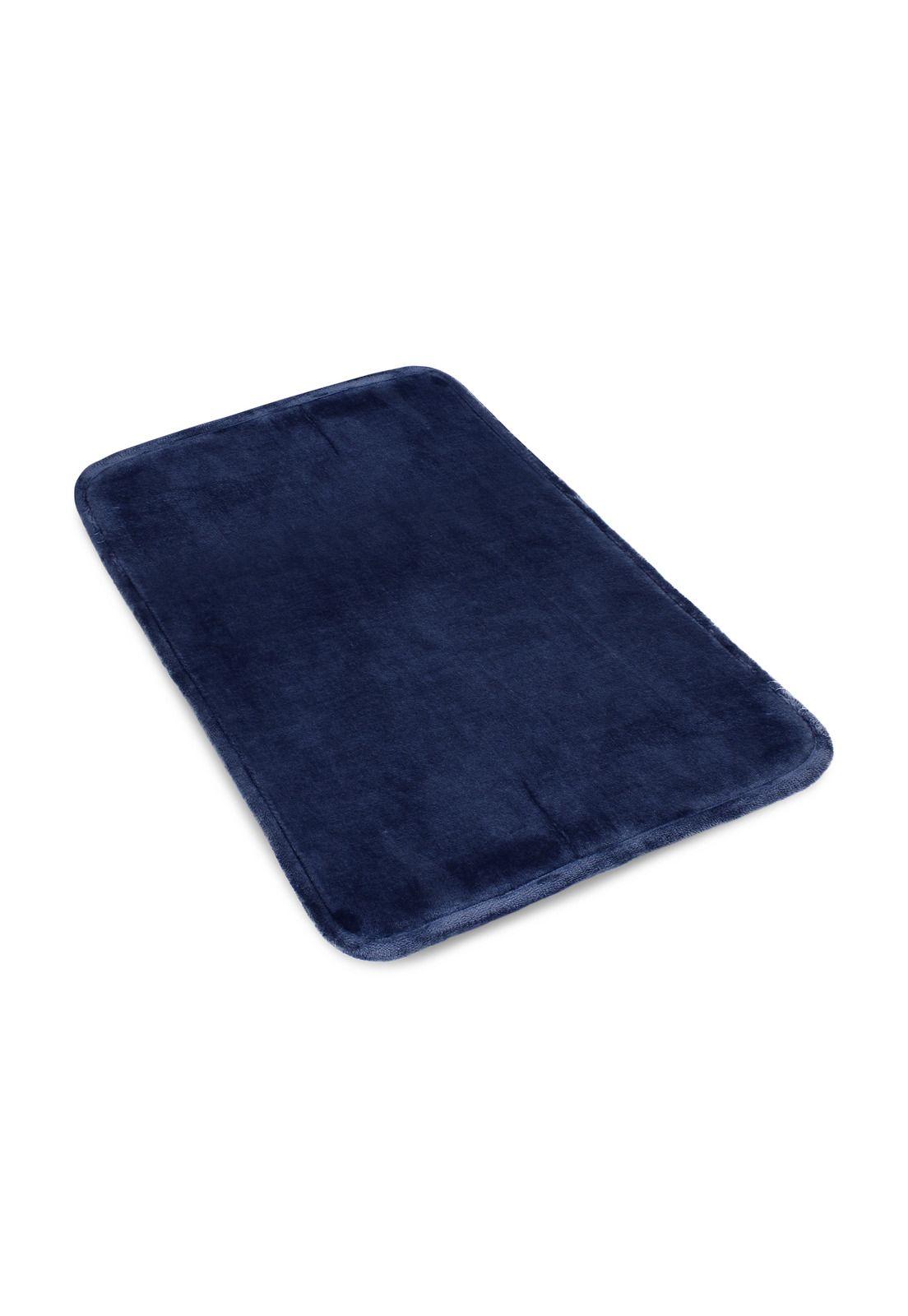 Alfombra de Baño Nautica flannel 50x80cm absorbente azul marino-4