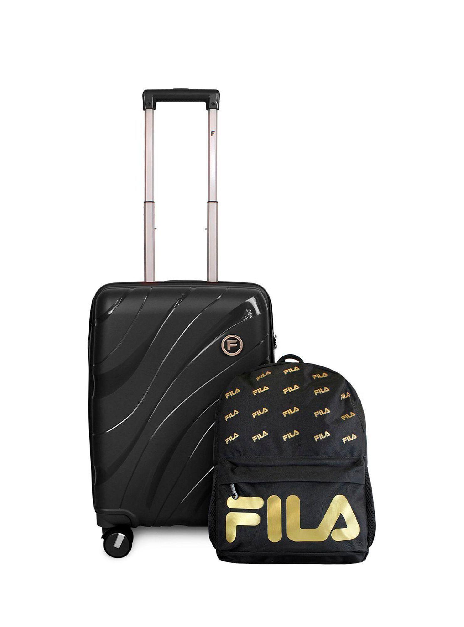 Pack Maleta cabina S Lola 10kg + Mochila Urbanix Fila 16lts negro-gold-0