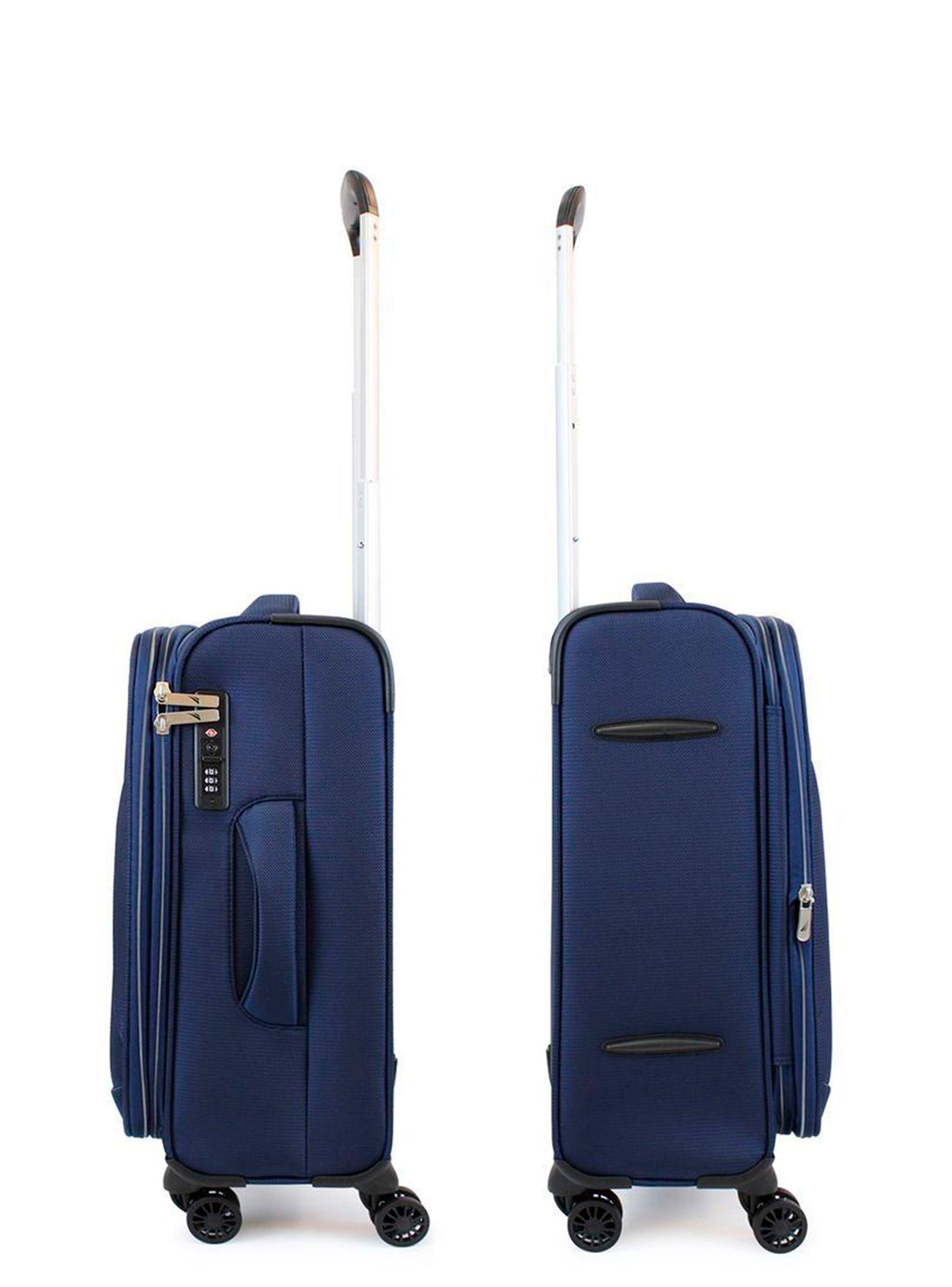 Maleta blanda de tela S de cabina Naútica Valencia 10kg azul-5