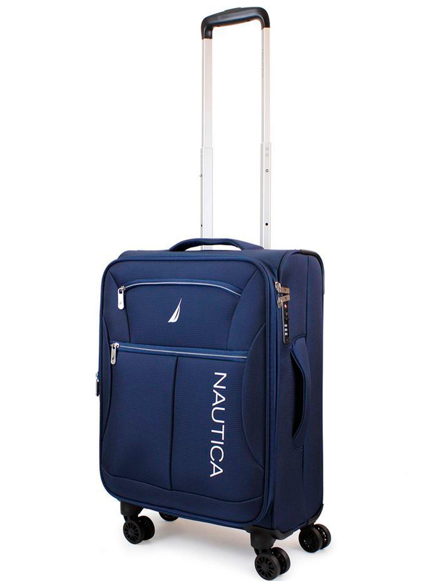 Maleta blanda de tela S de cabina Naútica Valencia 10kg azul-6