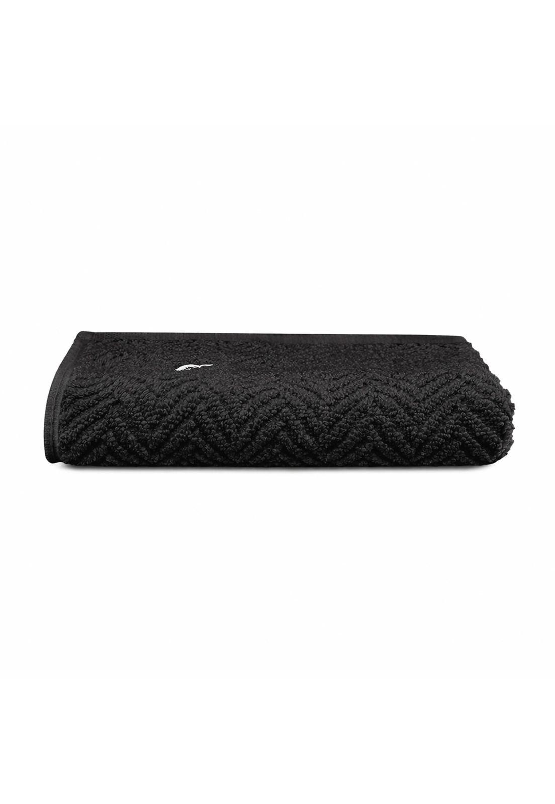 Set 2 Toallas Nautica VIS Cara+mano 100% algodón alta calidad negro-5