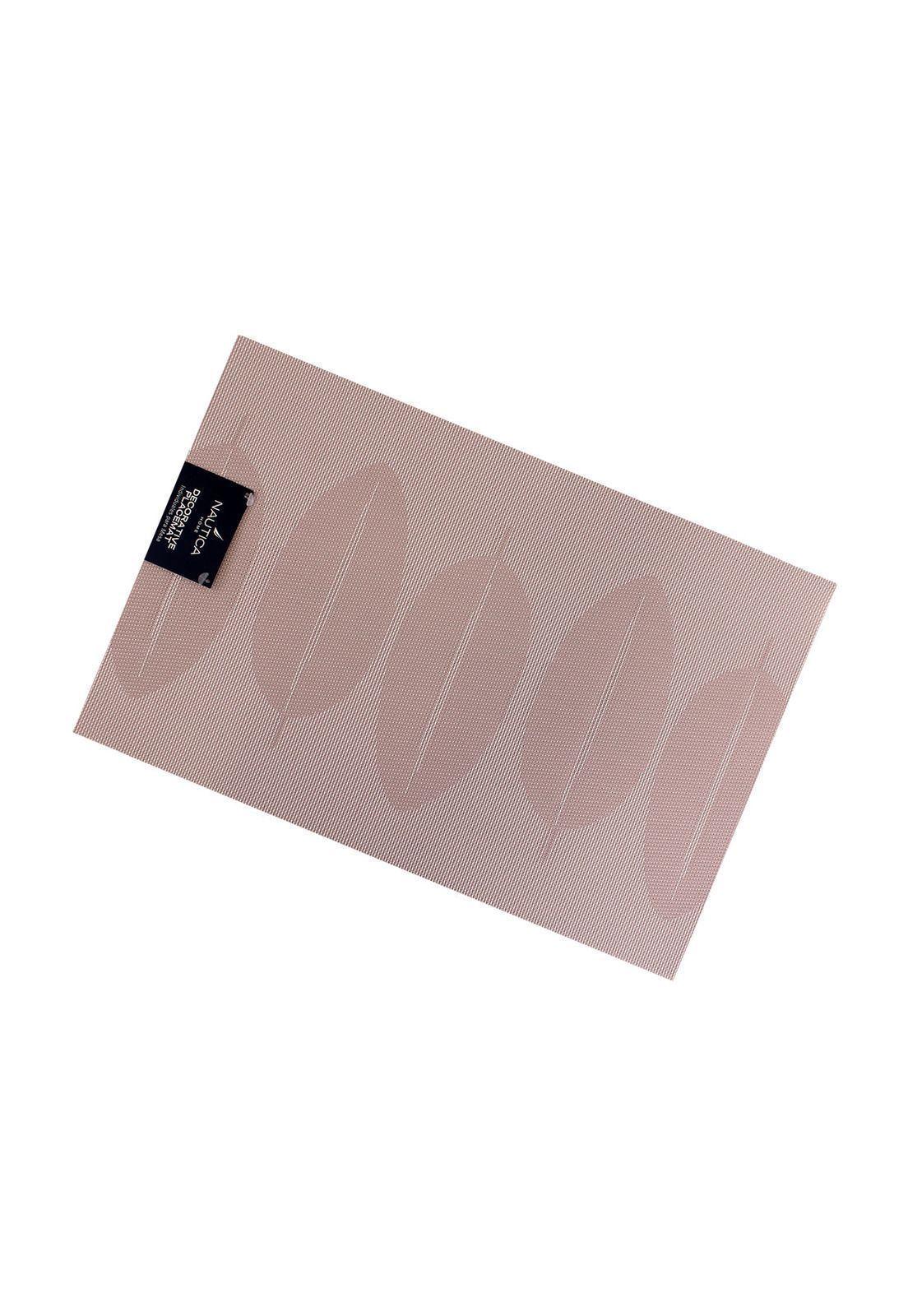 Pack 6 Individuales Nautica Home 45x30cm reversible hojas rosa-3