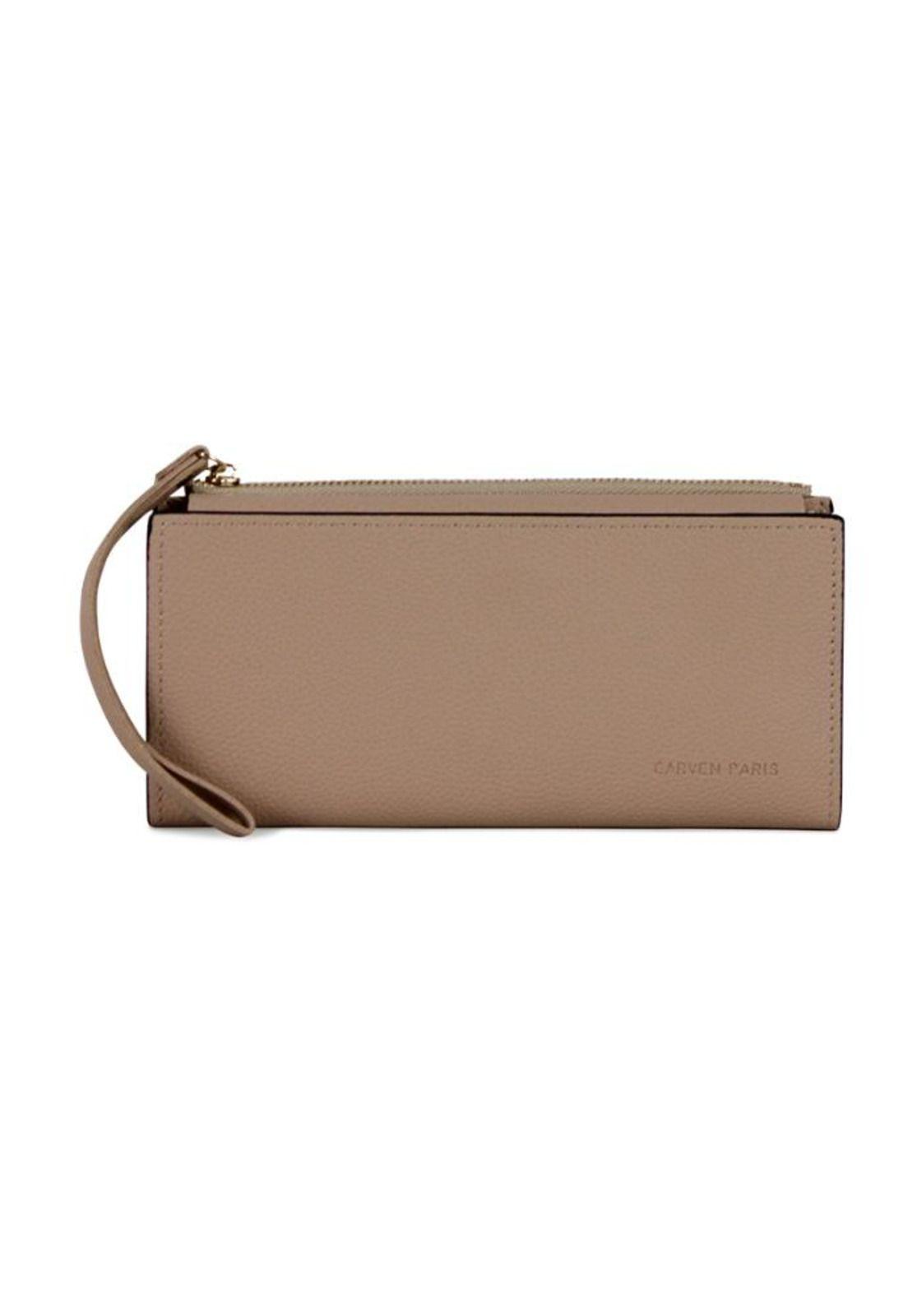 Billetera mujer Delia taupe Carven-3