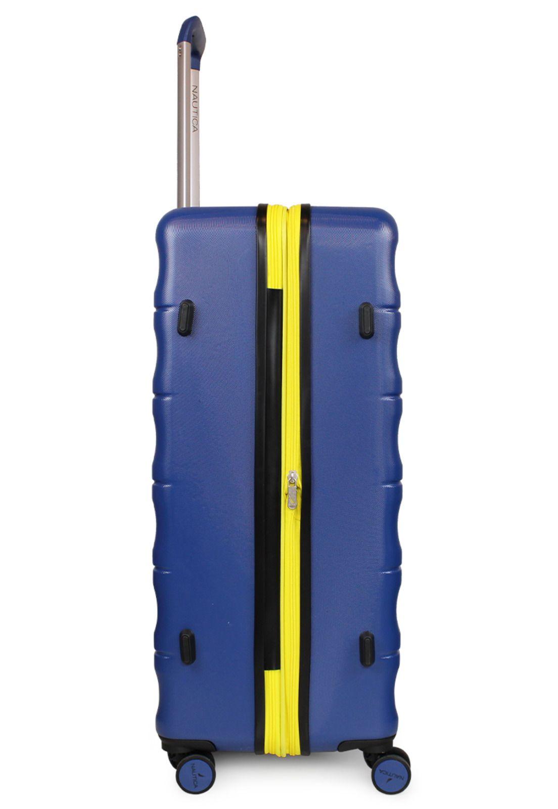 Set 3 Maletas Ibiza S+M+L azul + Organizador azul Nautica-7