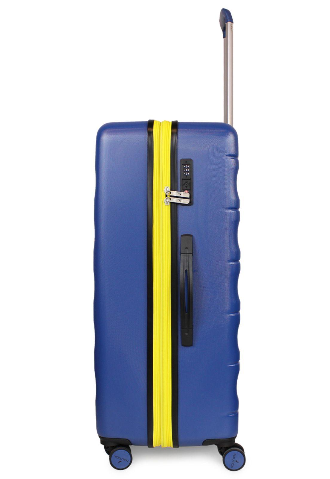 Set 3 Maletas Ibiza S+M+L azul + Organizador azul Nautica-8