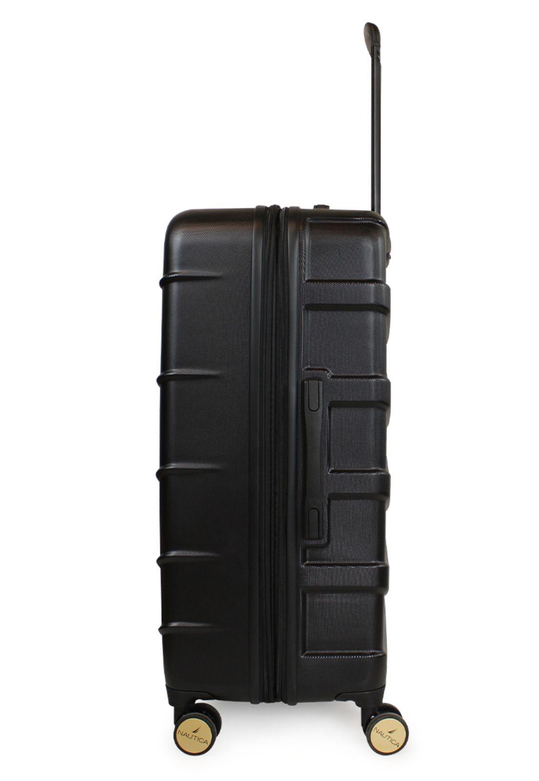 Set de 3 maletas Mónaco negra S+M+L Nautica-7