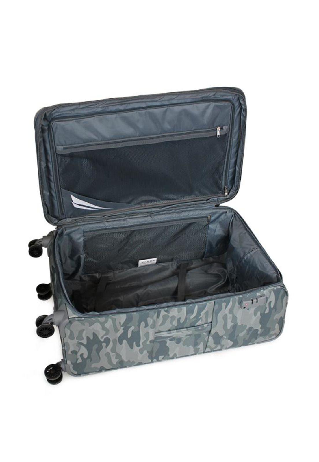 Set 3 maletas de tela Barham S+M+L gris Nautica-3
