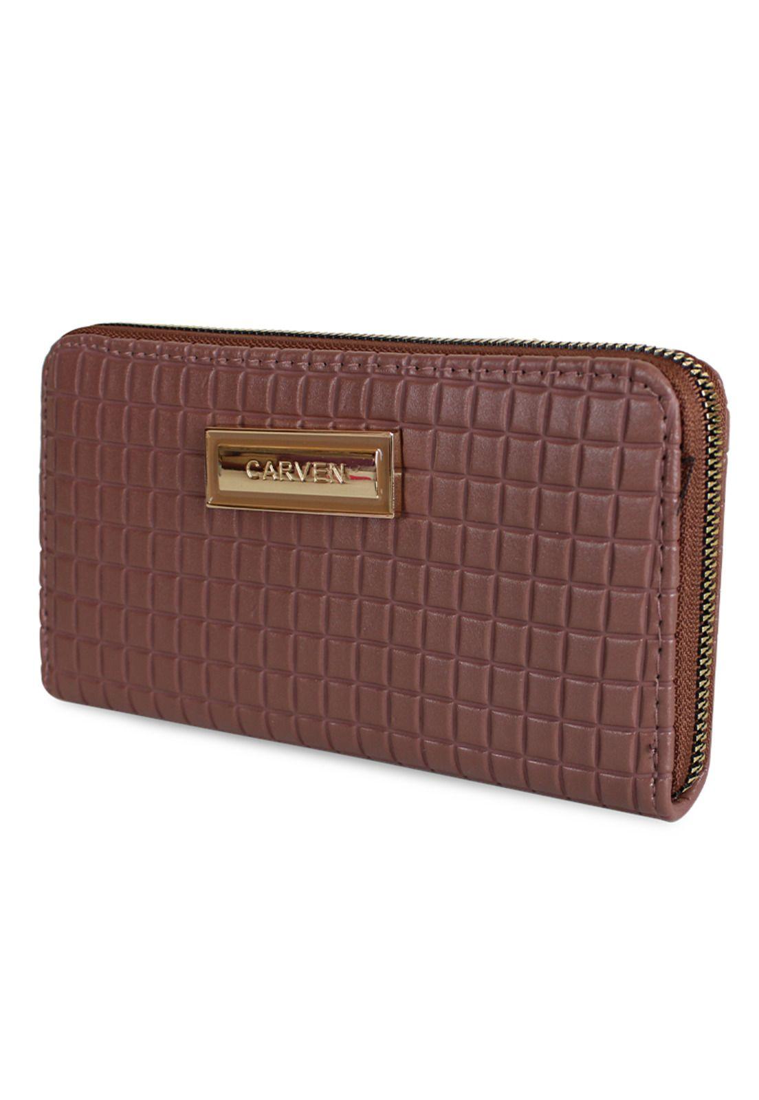 Billetera mujer Nina brown Carven Paris-1