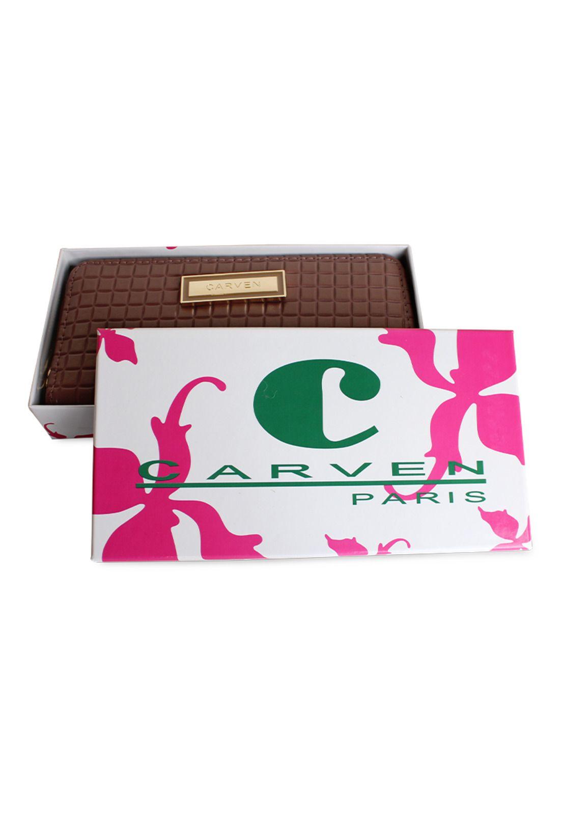 Billetera mujer Nina brown Carven Paris-4