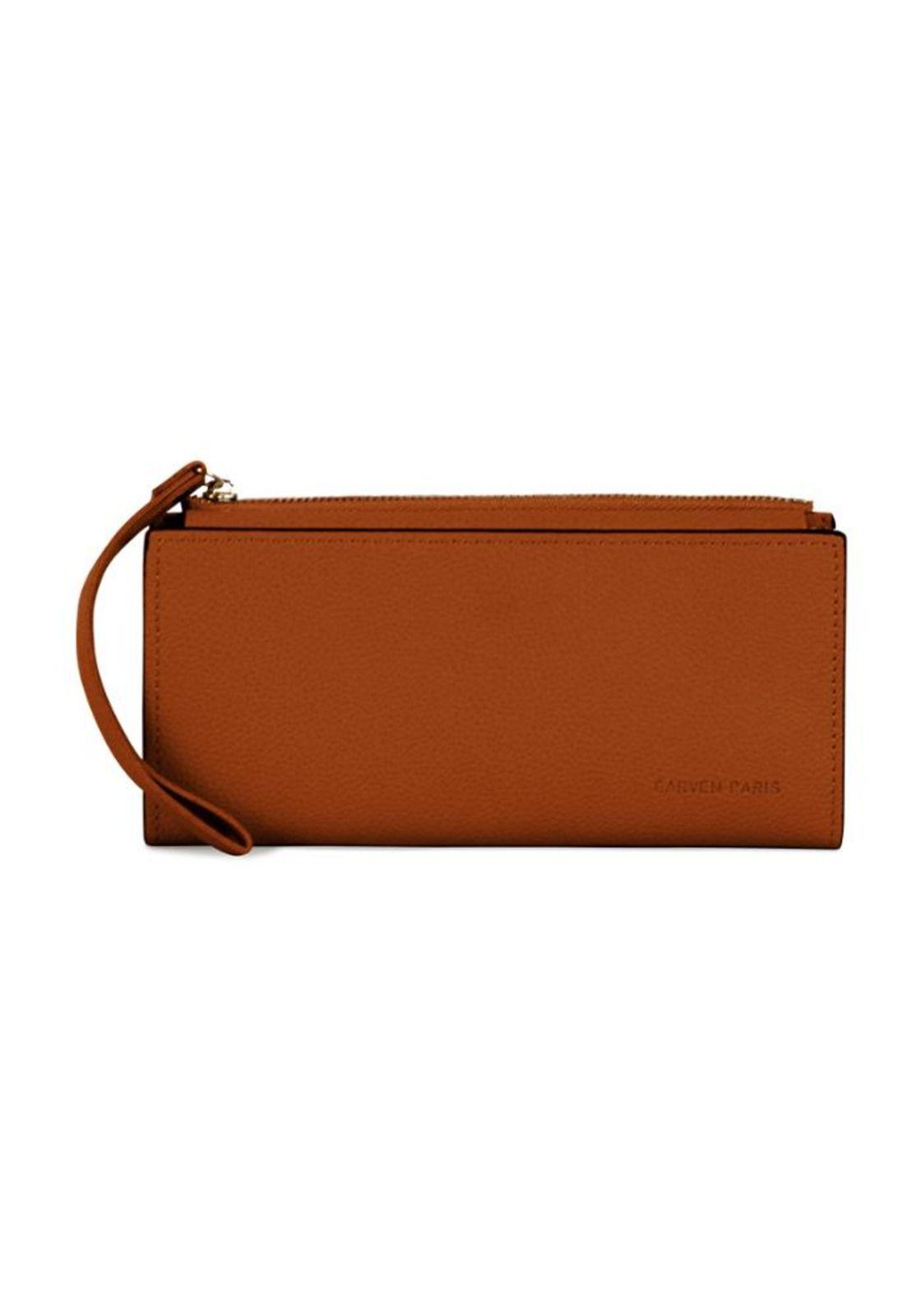 Billetera mujer Delia brown Carven-3