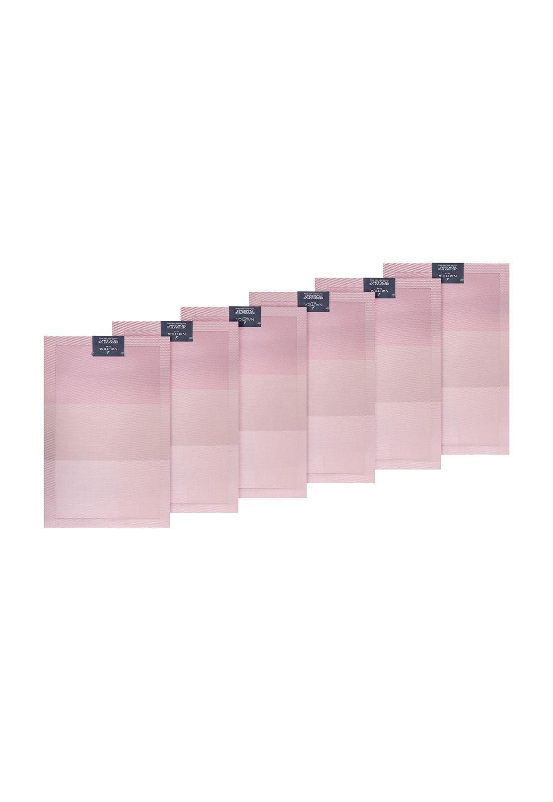 Pack 6 Individuales de mesa Nautica Home 45x30cm degrade rosa-3