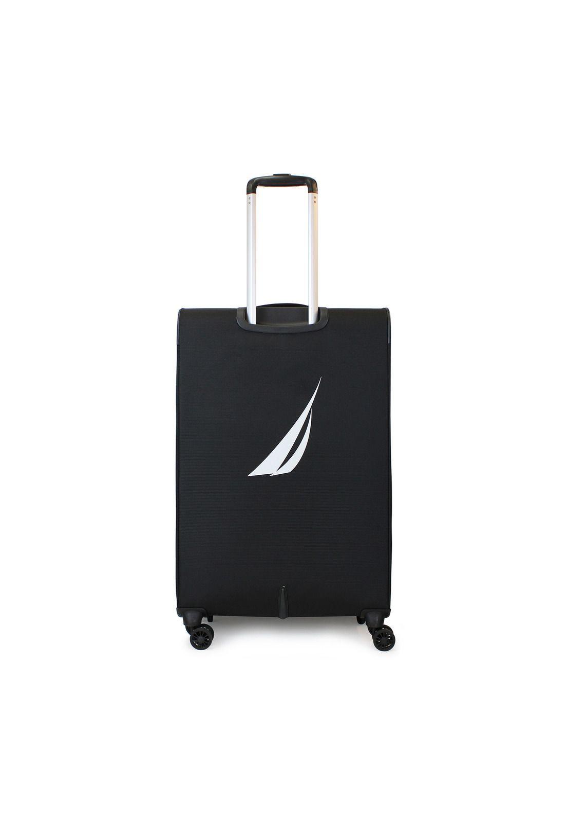 Set de 3 maletas blandas de tela S+M+L Nautica Valencia negra-6