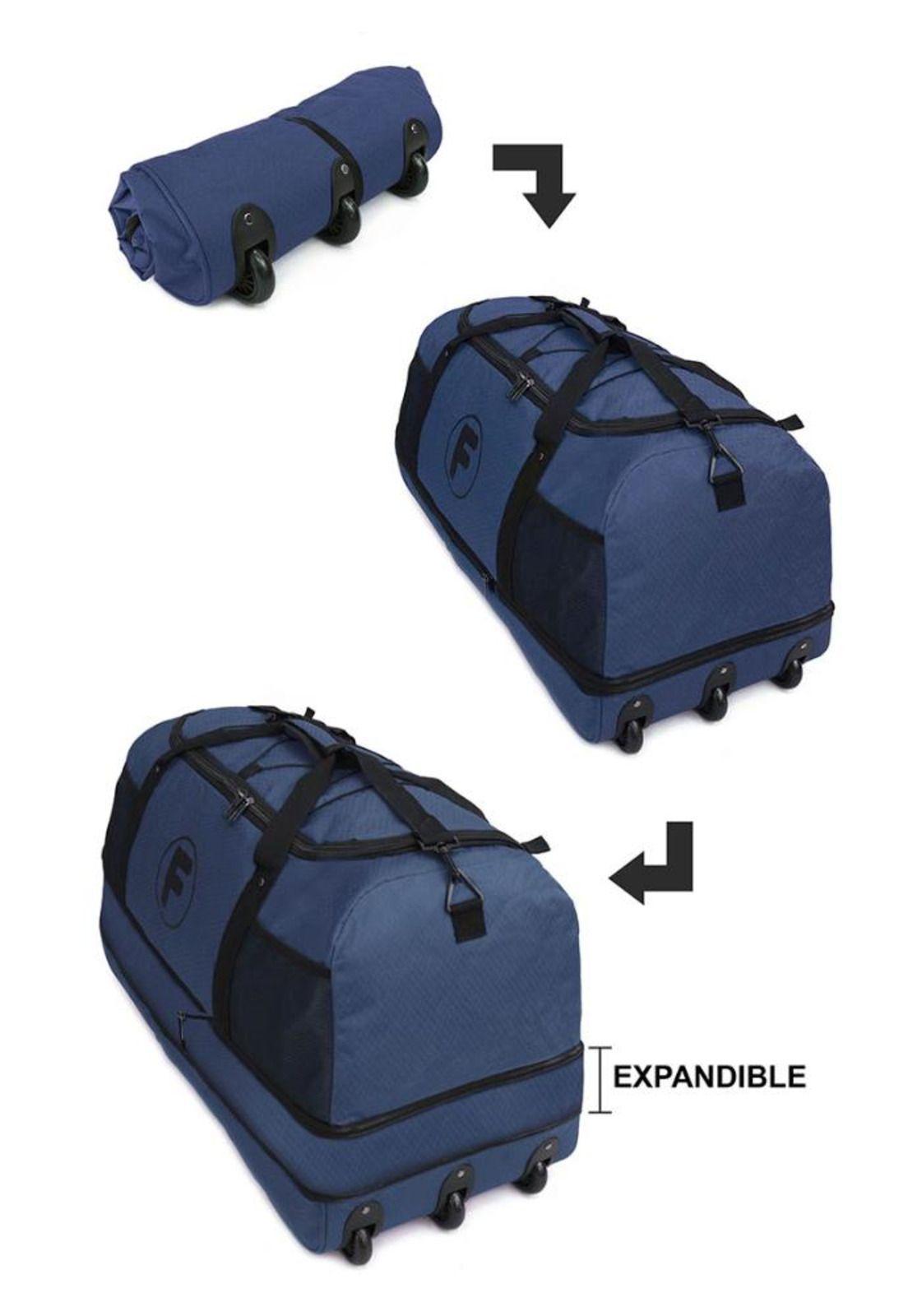 Bolso enrollable Goliat 130 ltrs + candado azul F-2