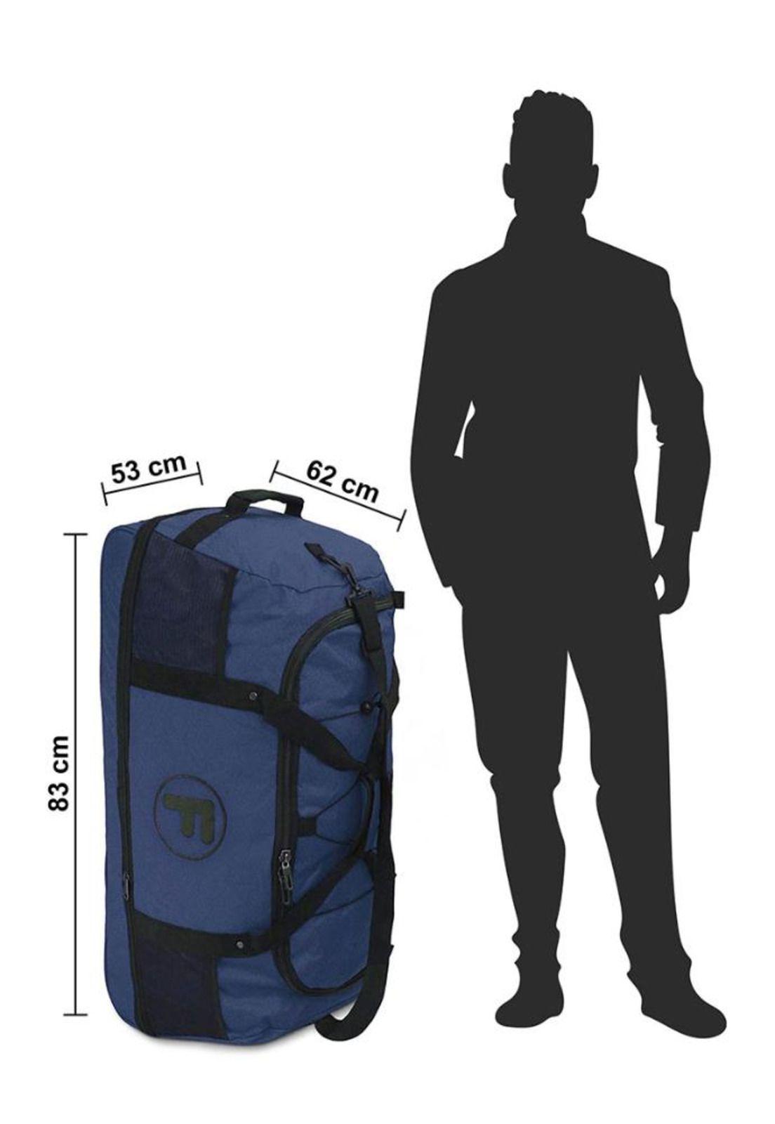 Bolso enrollable Goliat 130 ltrs + candado azul F-3