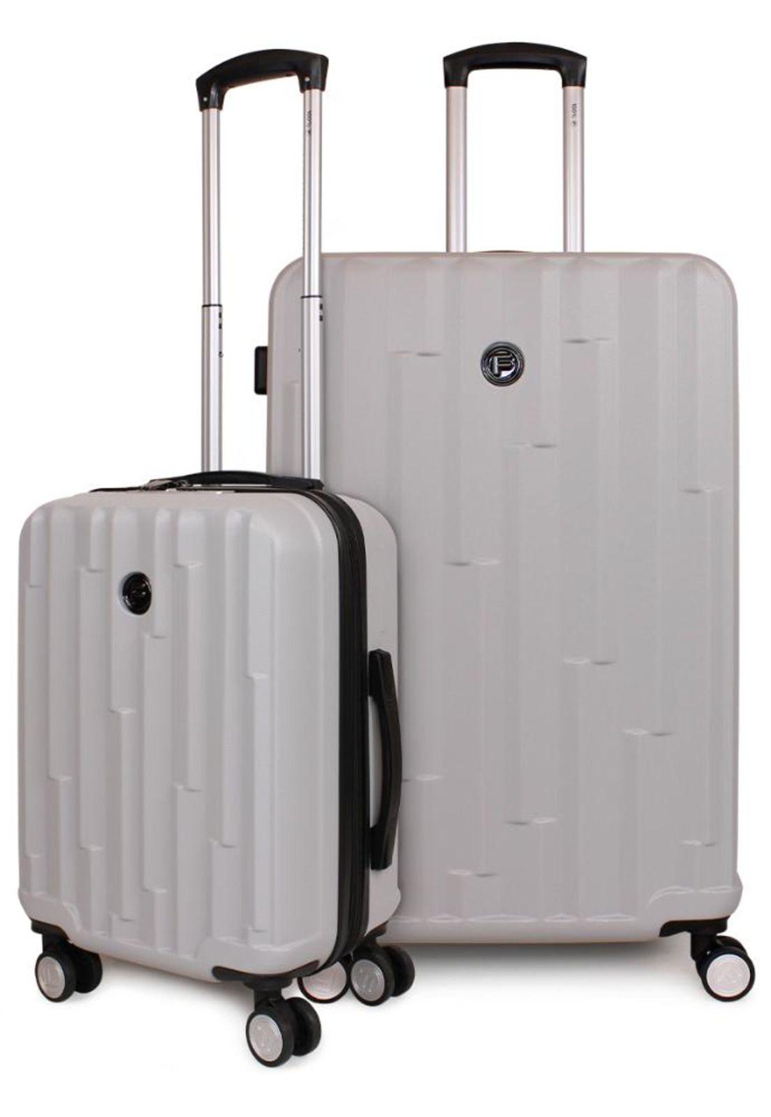 Pack 2 Maletas Flip S+L gris F la Maleta de Chile-0