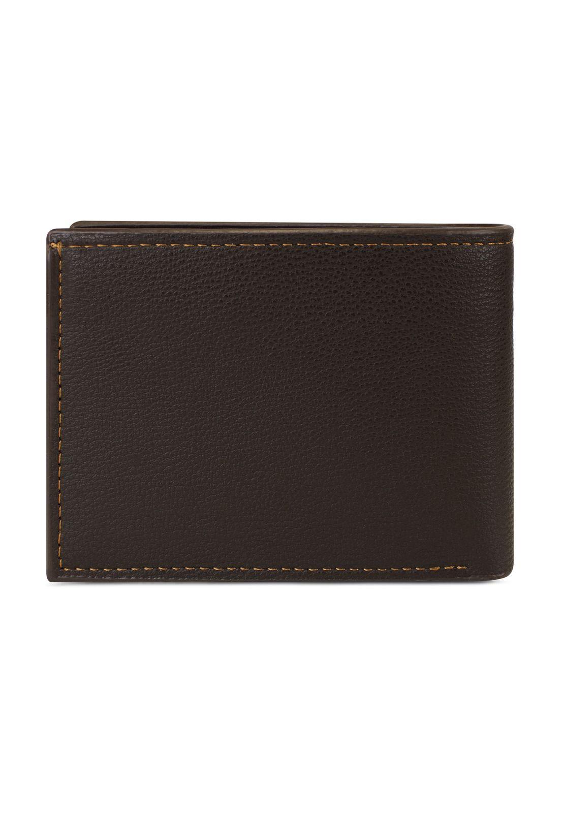 Billetera hombre Bruno café oscuro con monedero Carven Paris-4