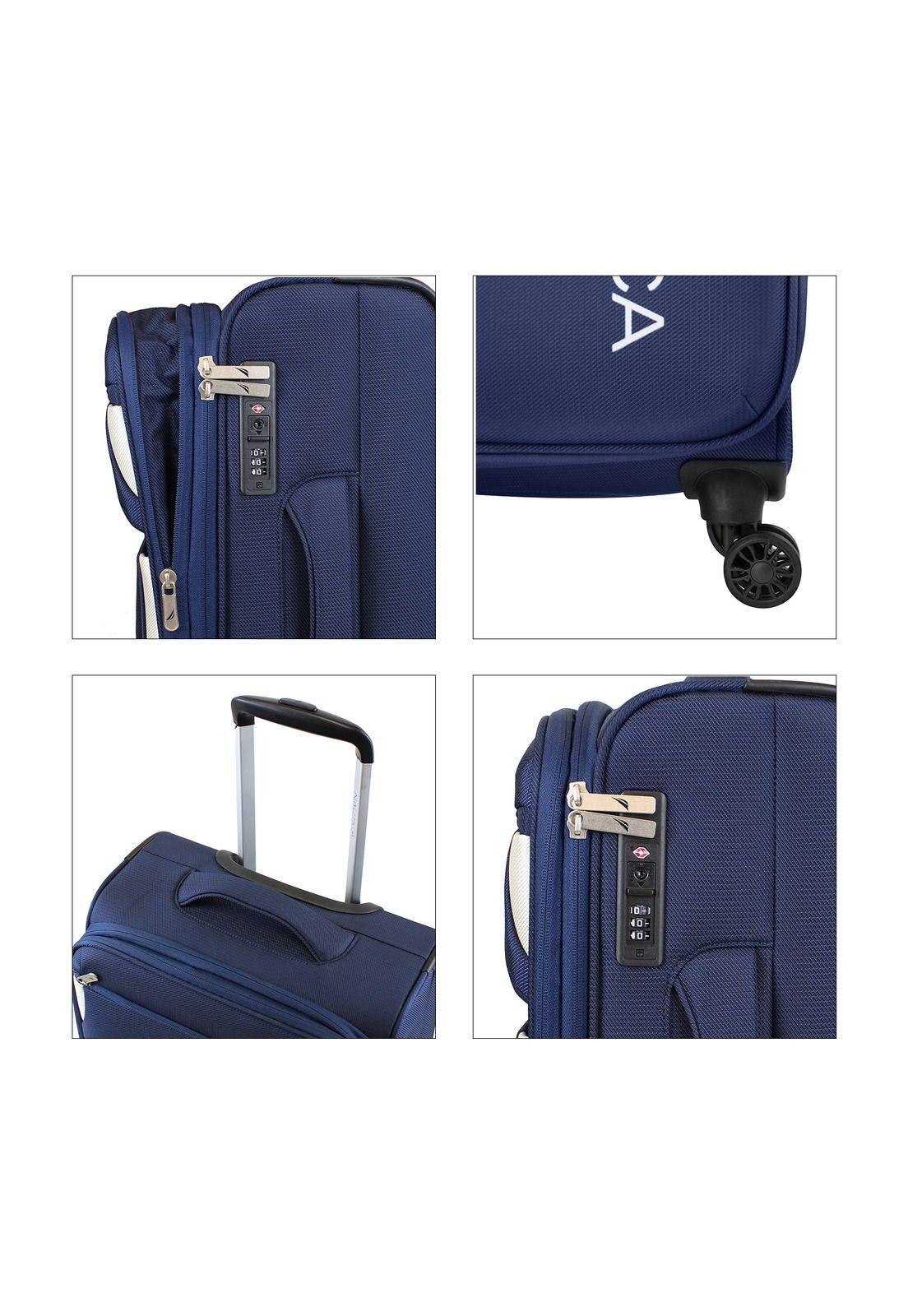 Pack 2 maletas blandas de tela M+L Nautica Marbella 20k y 23k azul-2