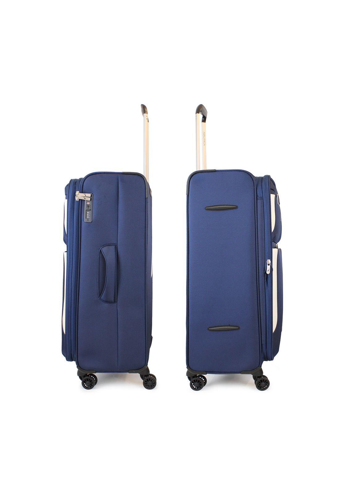 Pack 2 maletas blandas de tela M+L Nautica Marbella 20k y 23k azul-5