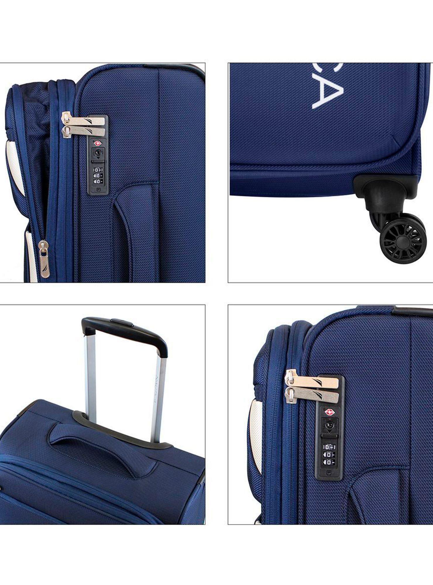 Pack 2 maletas blandas de tela M+L Nautica Marbella 20k y 23k azul-2